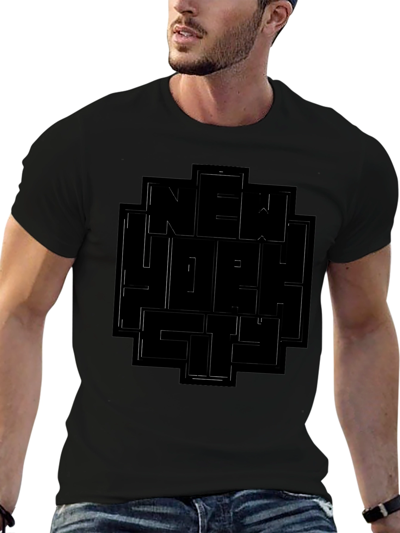 Black New York City Graphic T-Shirt