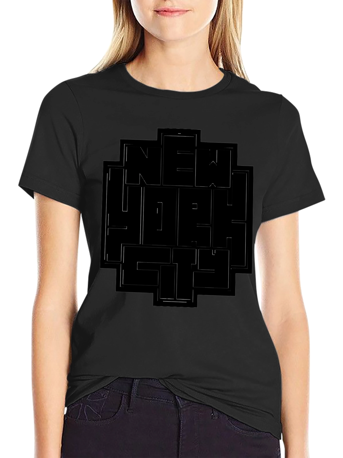 Black New York City Graphic T-Shirt