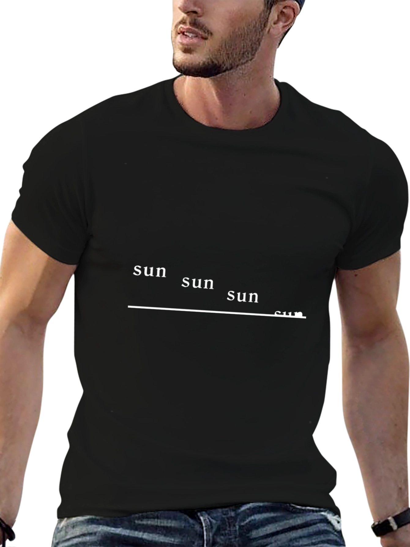 Black Sun Graphic Tee - Modern Casual Style