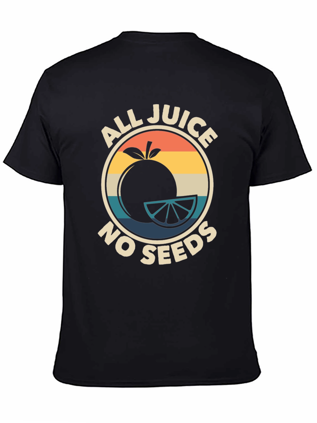 All Juice No Seeds Graphic Tee - Retro Style