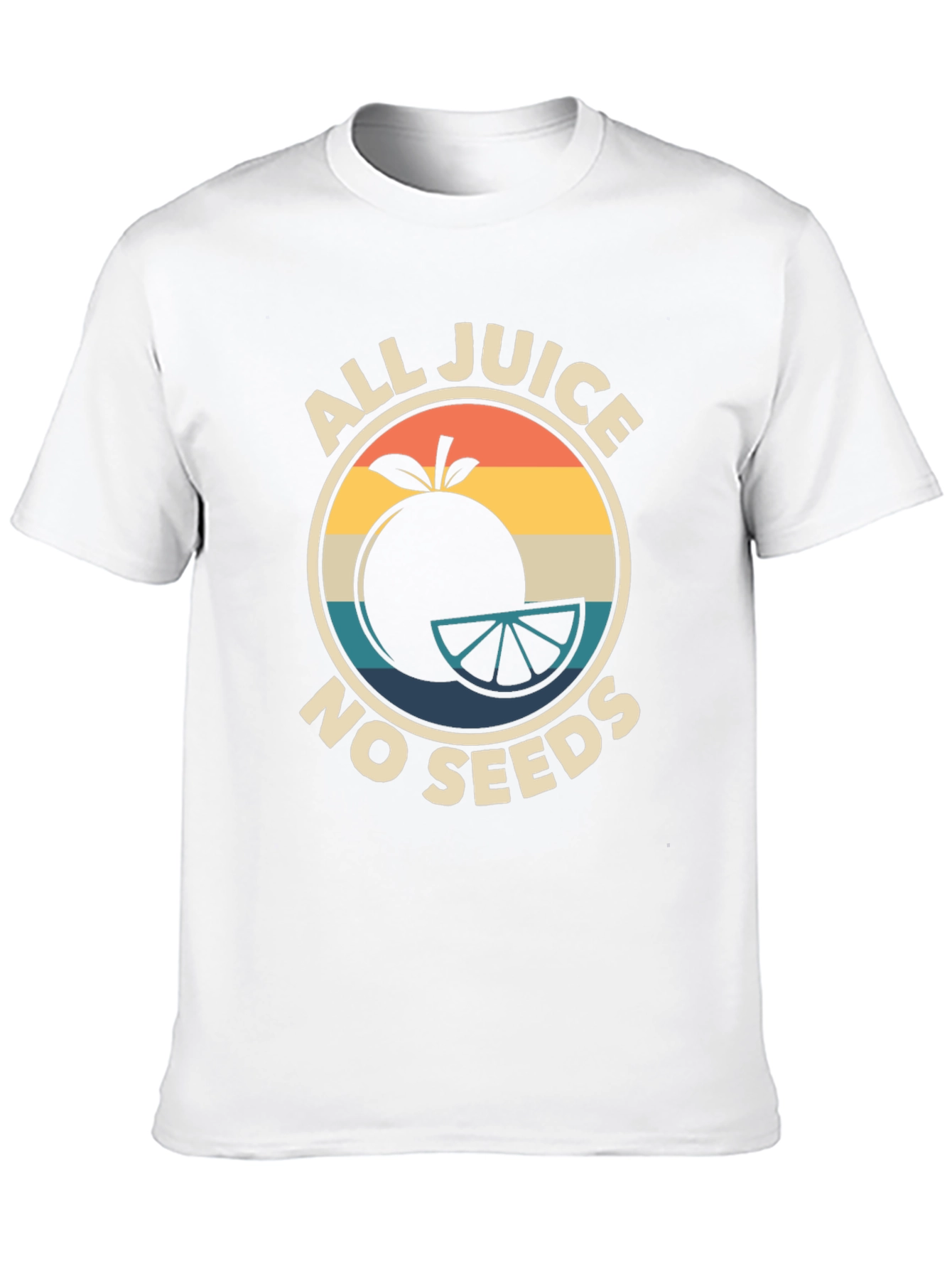 All Juice No Seeds Graphic Tee - Retro Style