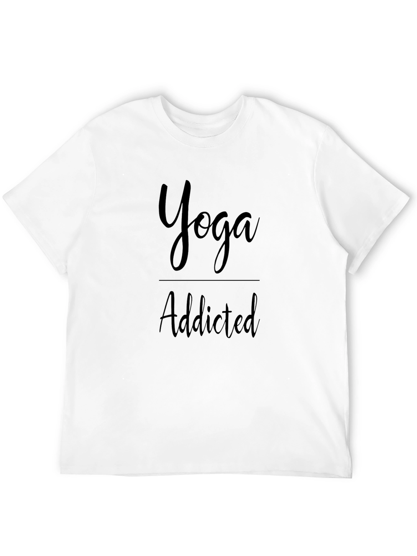 Yoga Addicted Black T-Shirt