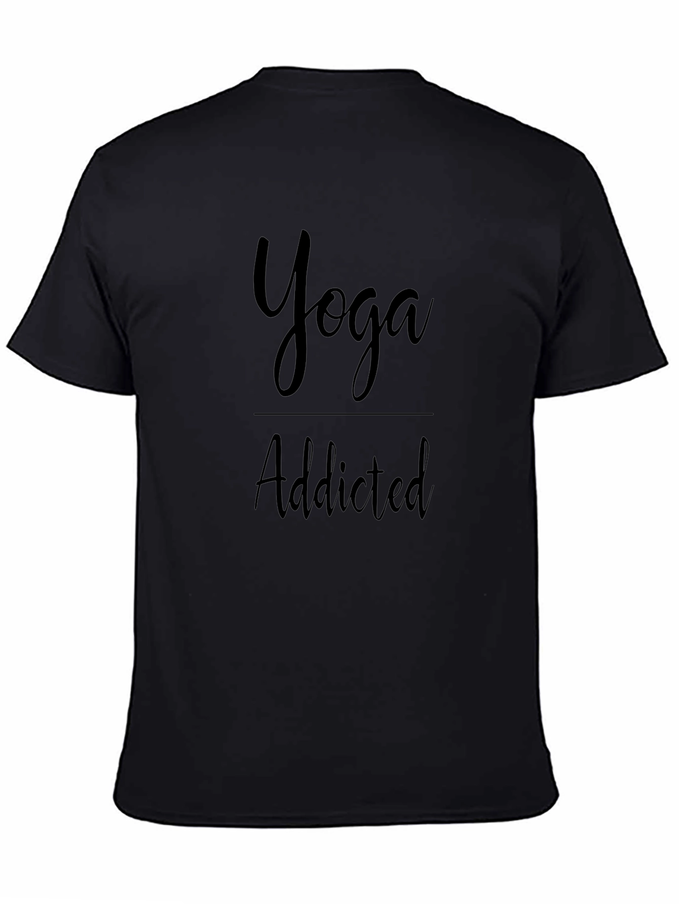 Yoga Addicted Black T-Shirt