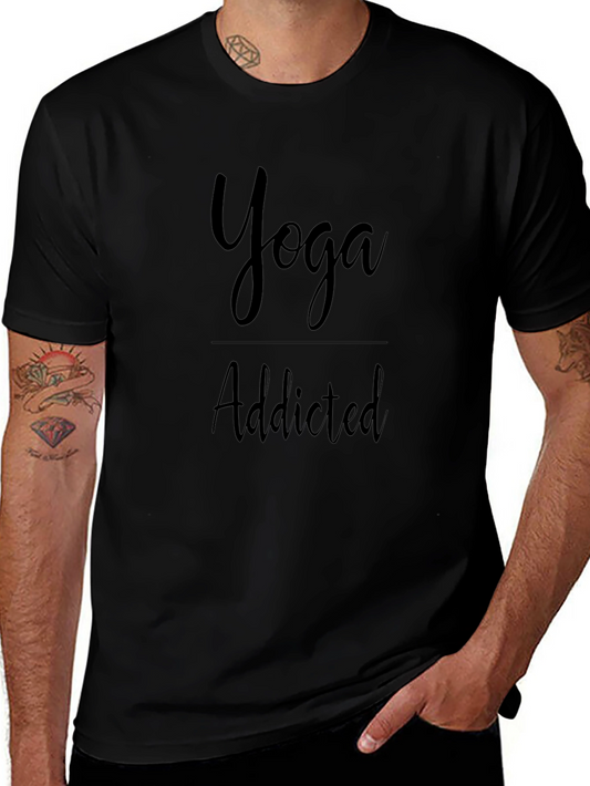 Yoga Addicted Black T-Shirt
