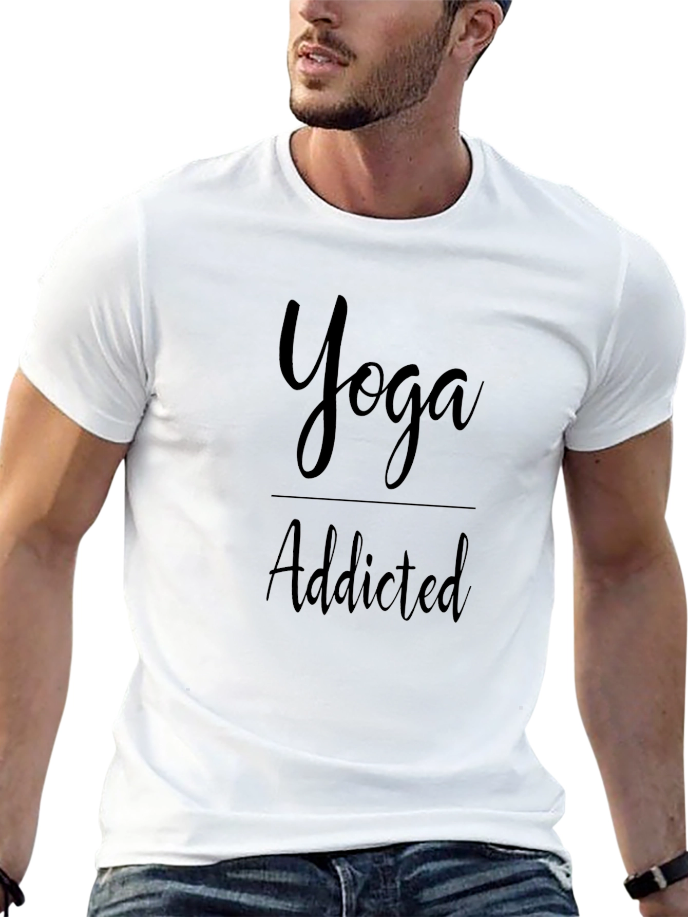 Yoga Addicted Black T-Shirt