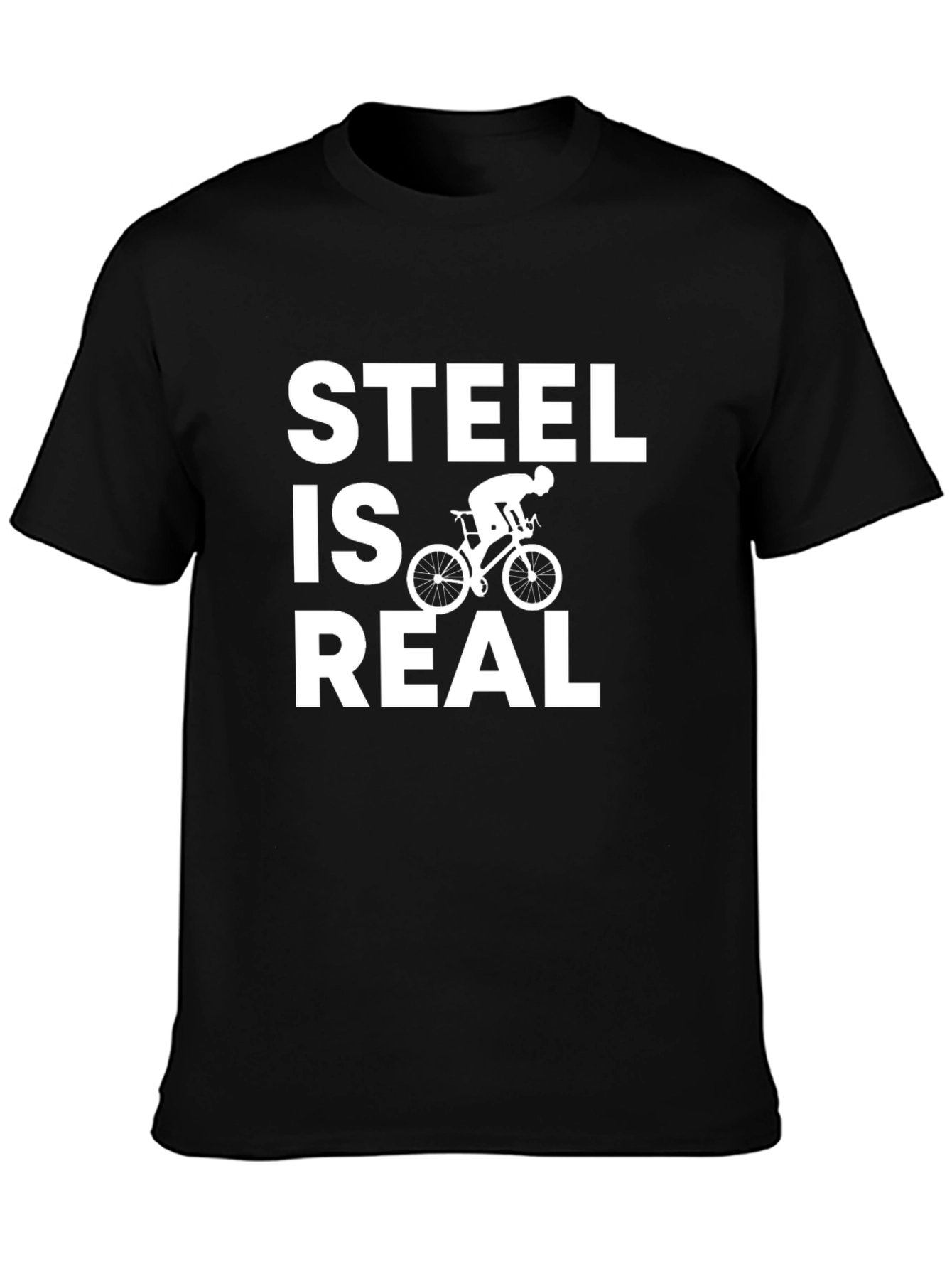 Steel is Real Cycling T-Shirt - Black