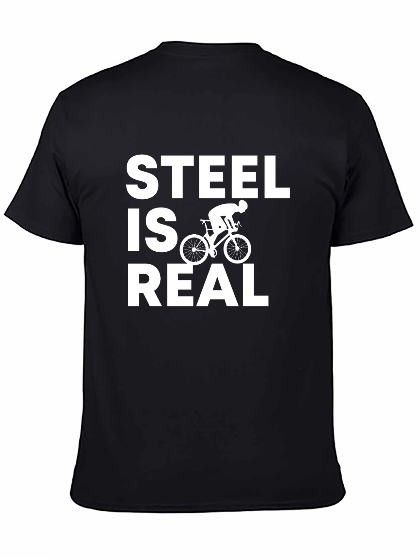 Steel is Real Cycling T-Shirt - Black