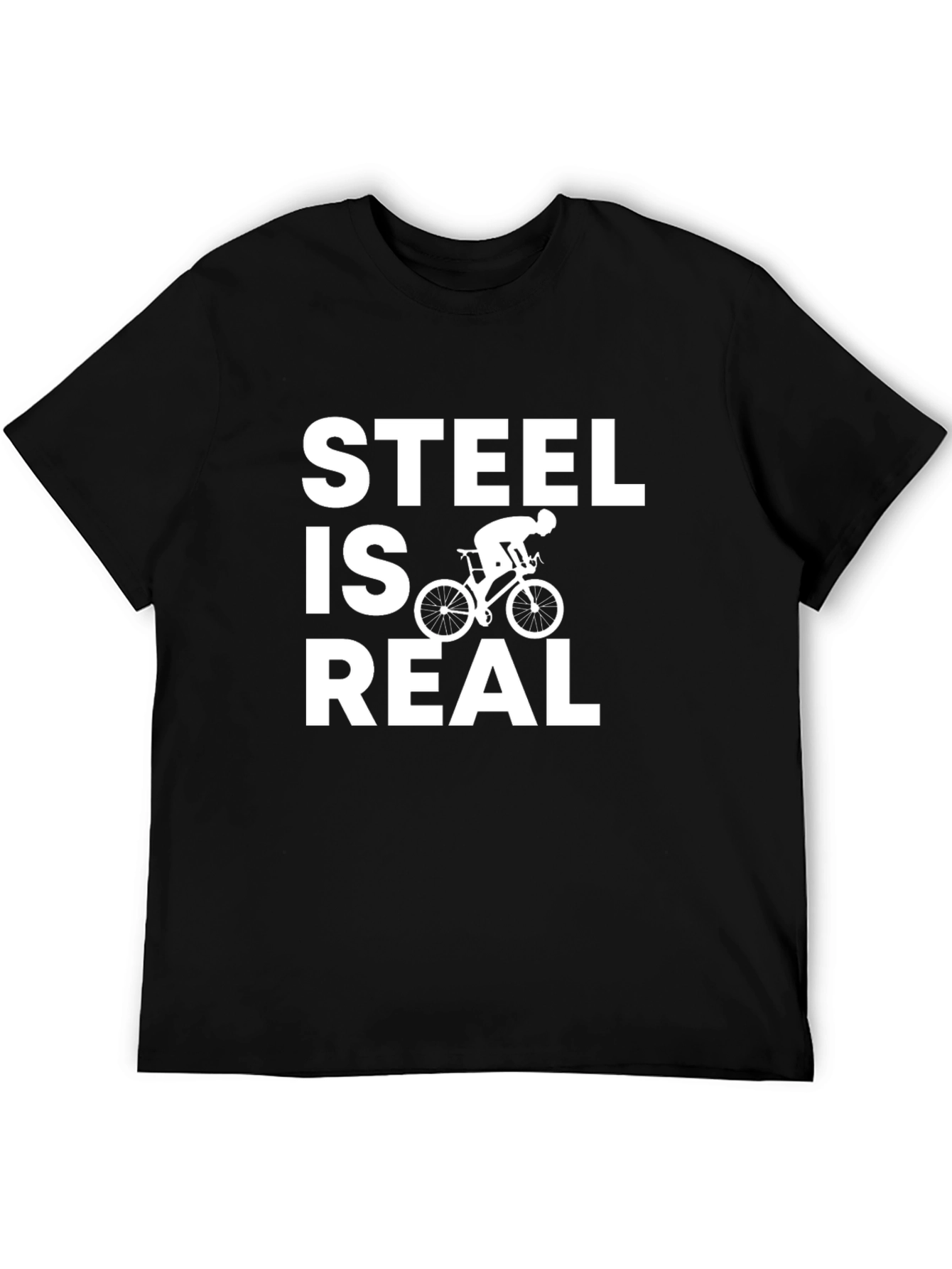 Steel is Real Cycling T-Shirt - Black