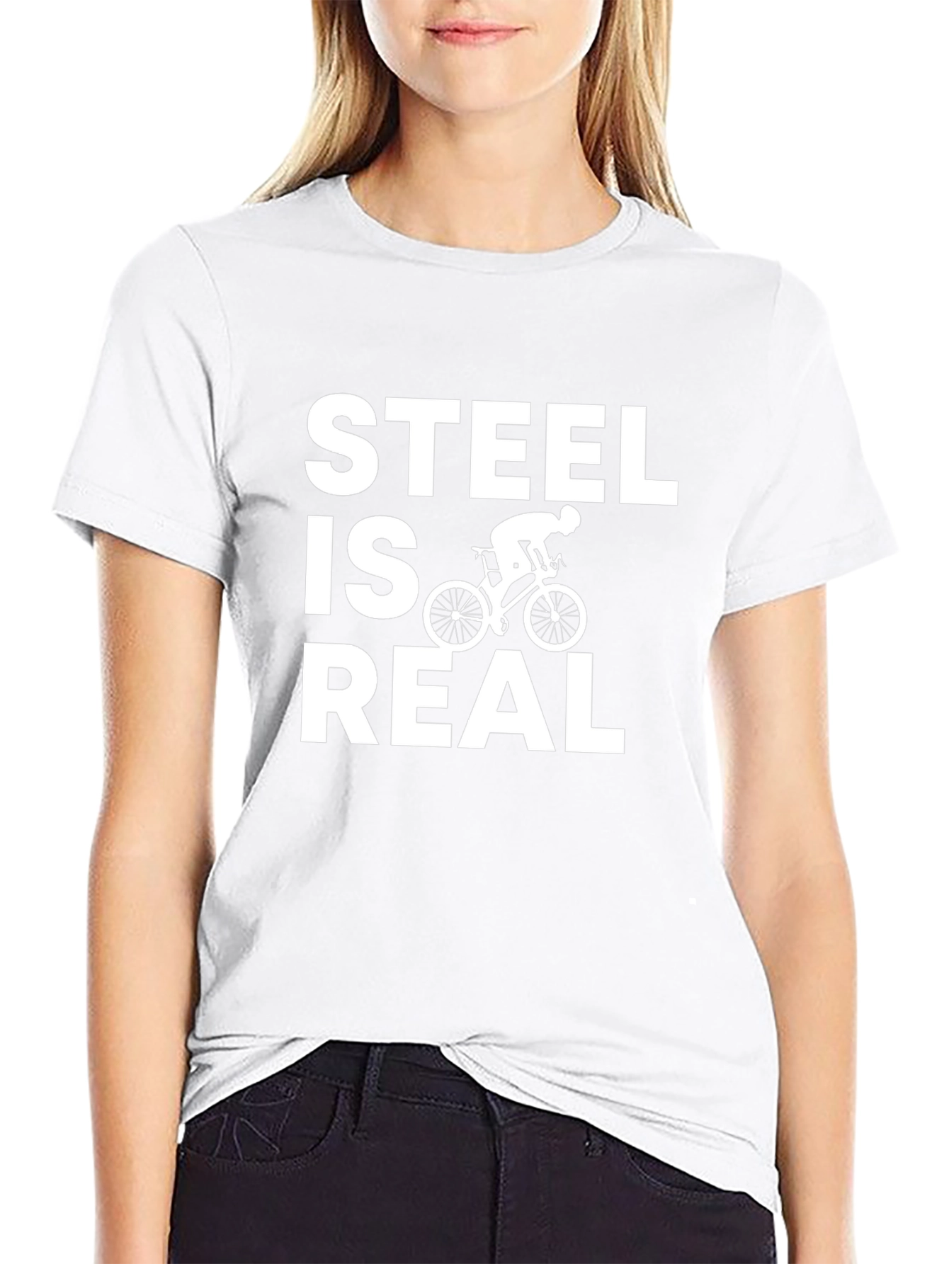 Steel is Real Cycling T-Shirt - Black