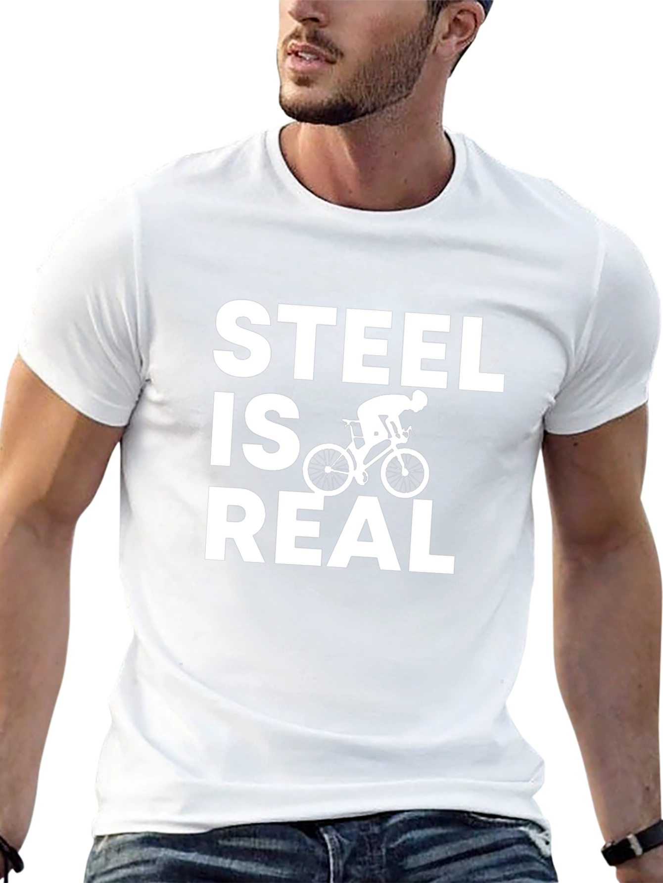 Steel is Real Cycling T-Shirt - Black