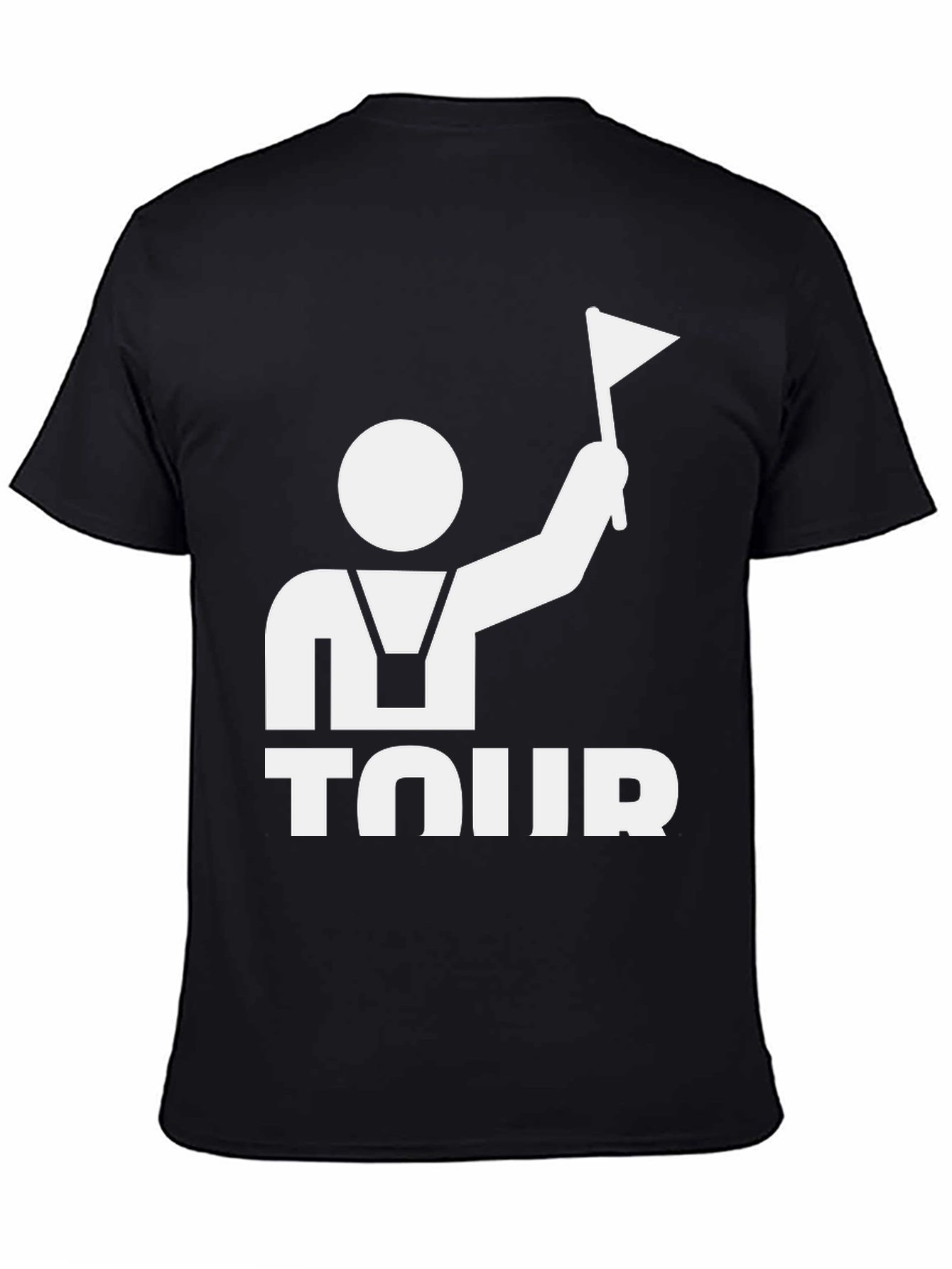 Tour Guide Graphic Tee - Black Cotton T-Shirt