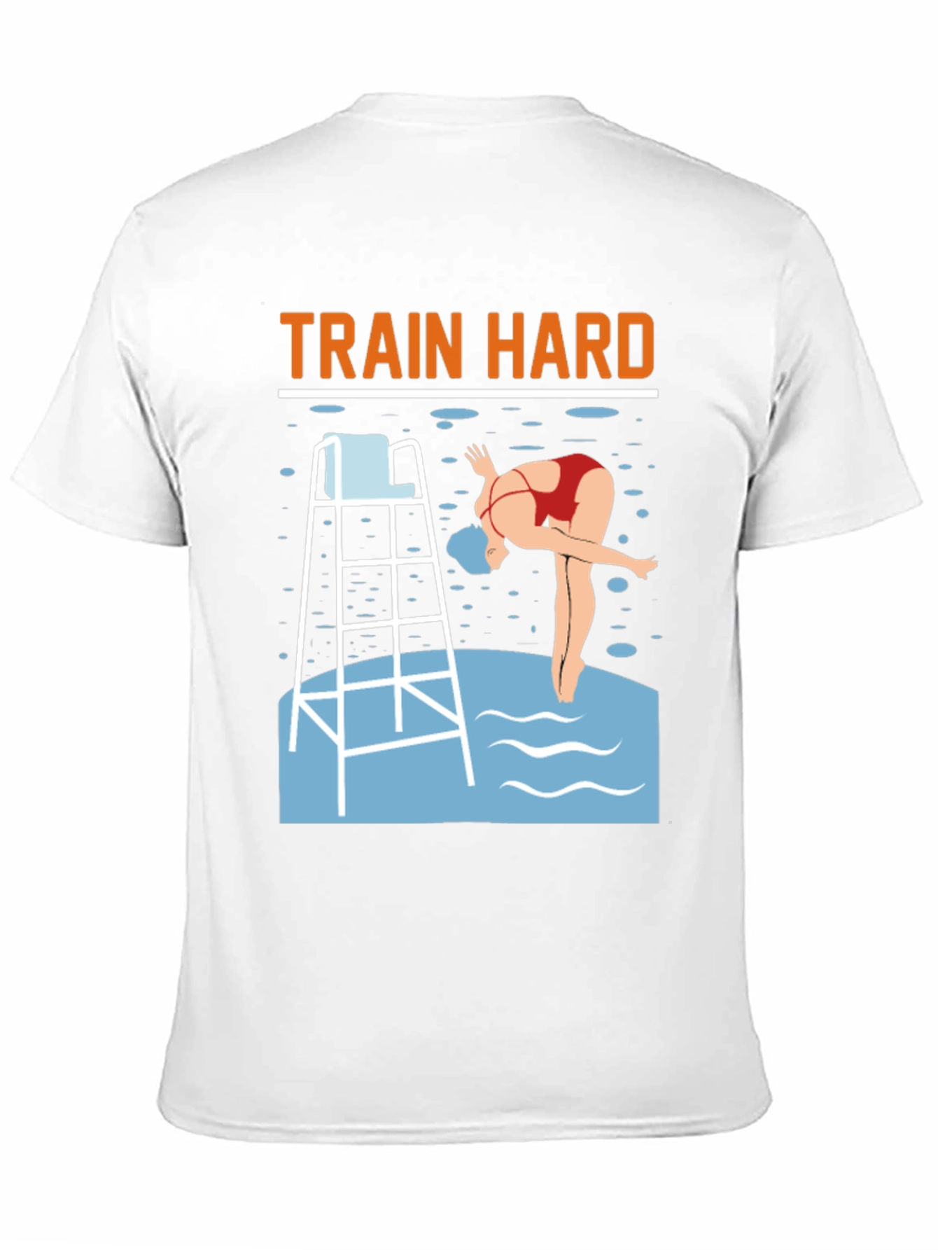 Train Hard Swimmer Graphic Tee
