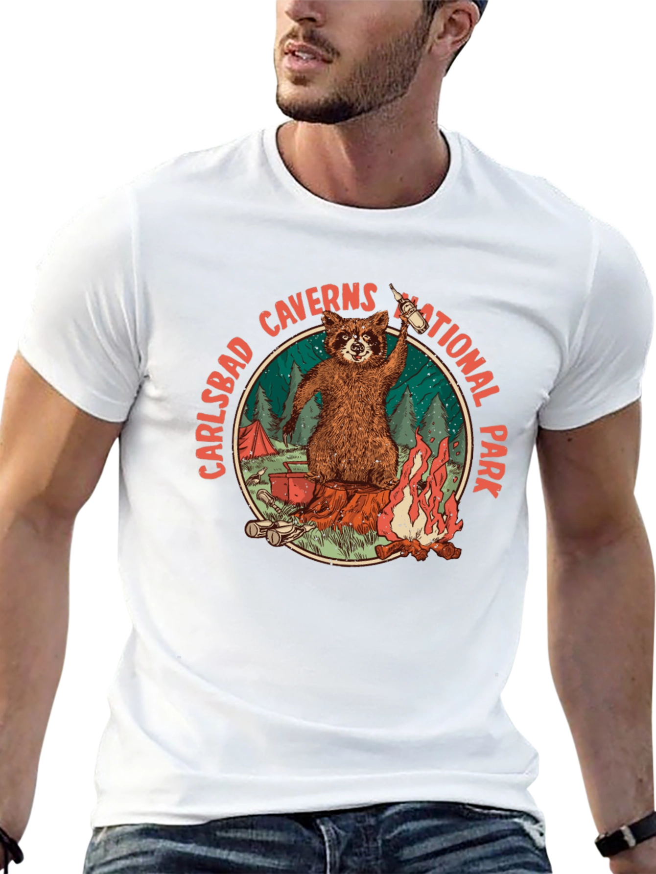 Carlsbad Caverns National Park Raccoon Tee