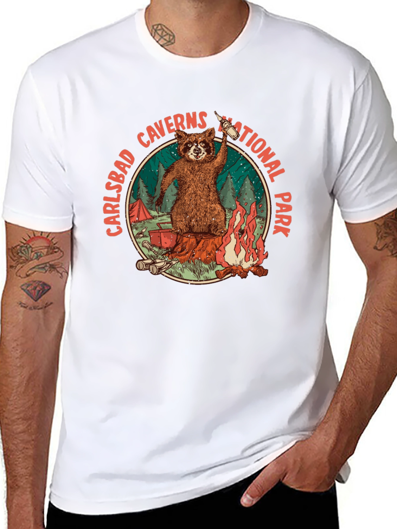 Carlsbad Caverns National Park Raccoon Tee