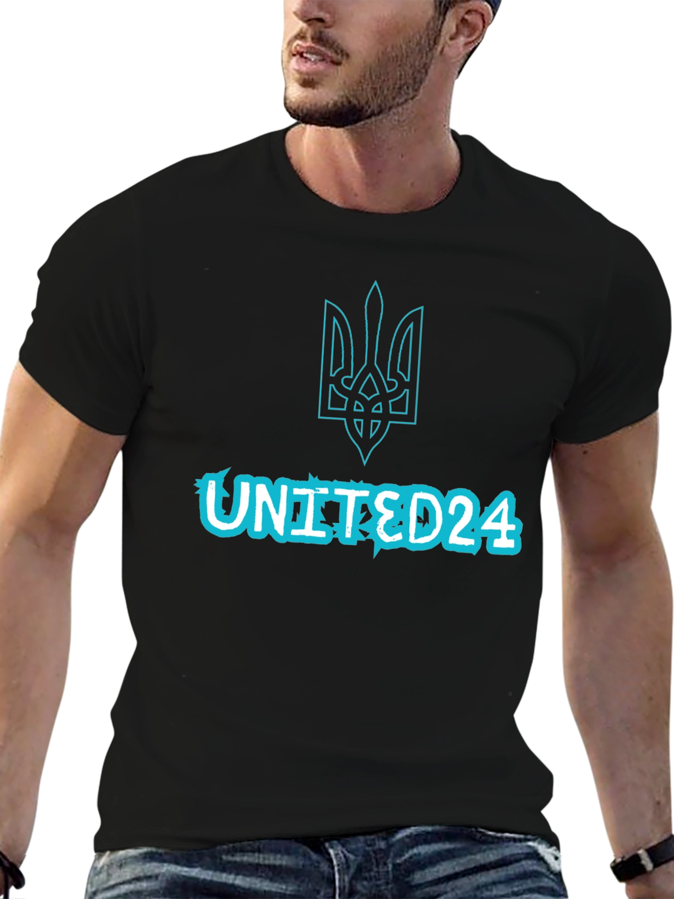 UNITED24 Trident Graphic Tee - Ukraine Support