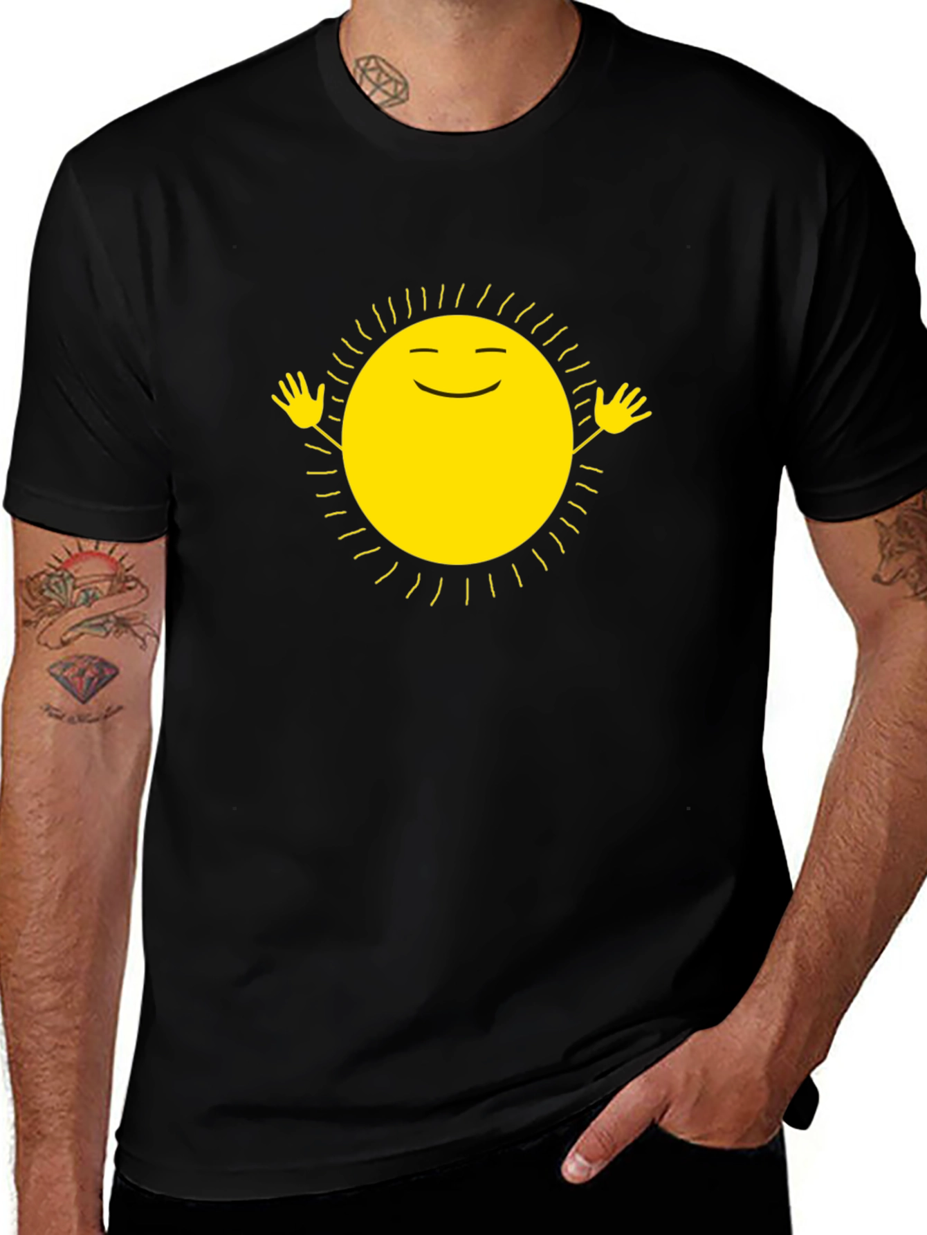 Sunshine Graphic Tee - Happy Sun Design