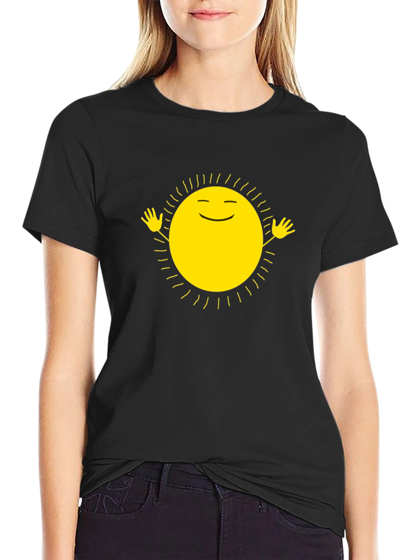 Sunshine Graphic Tee - Happy Sun Design