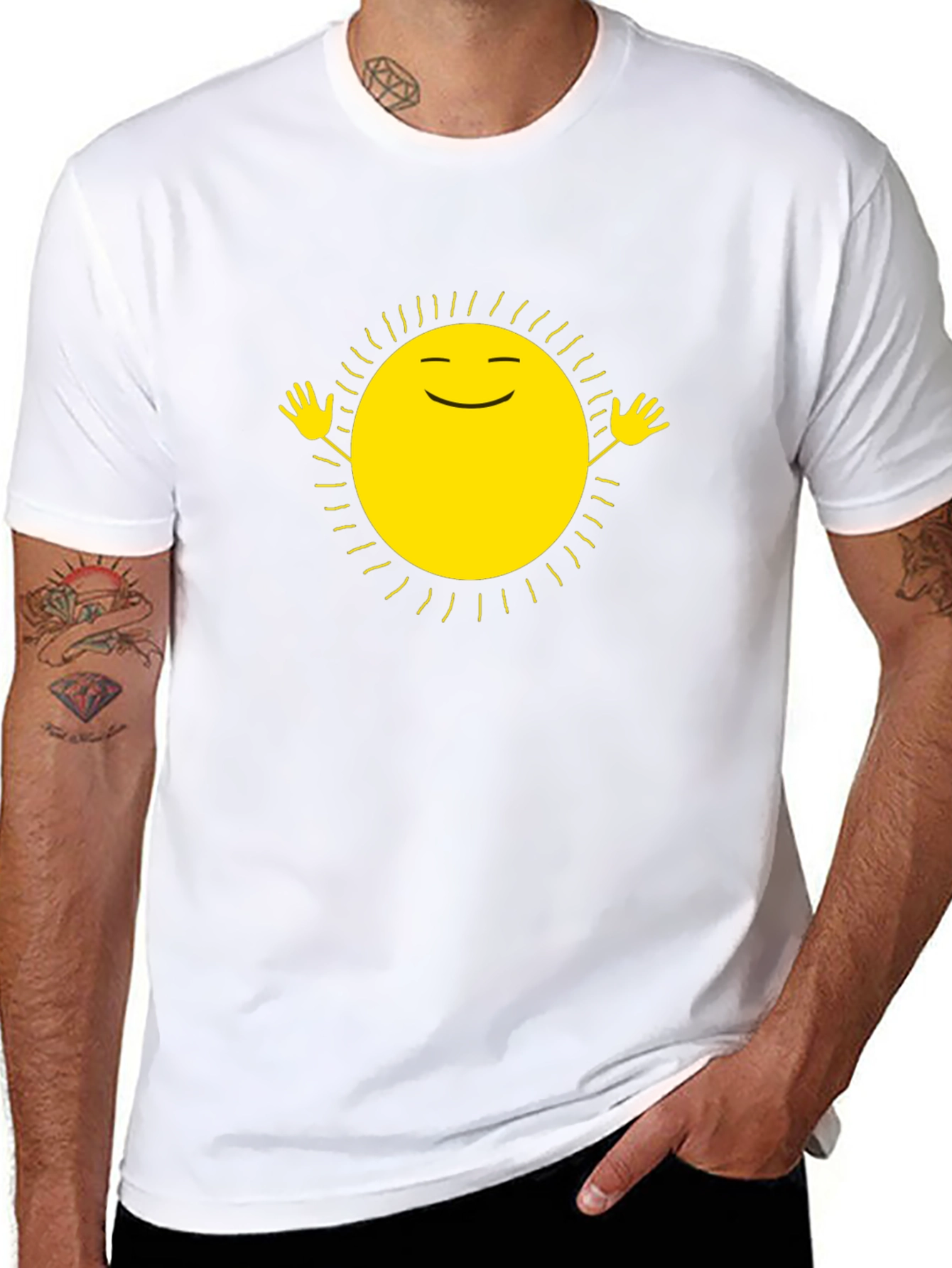 Sunshine Graphic Tee - Happy Sun Design