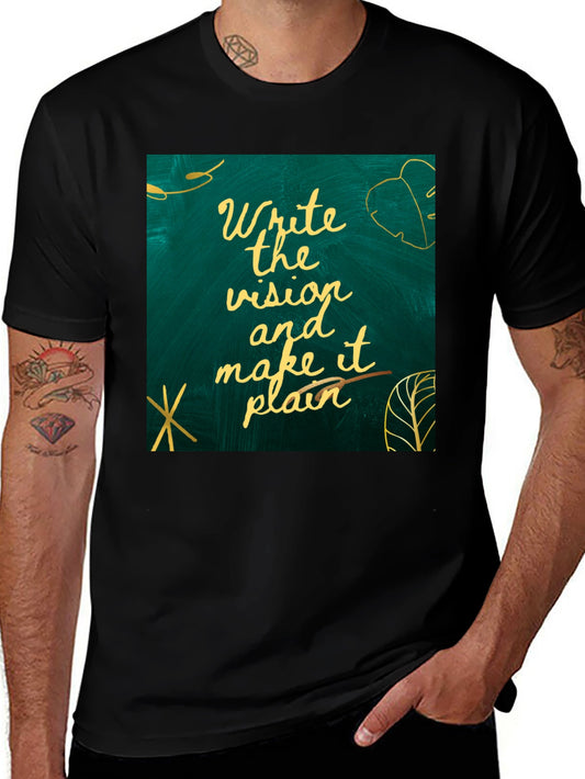 Visionary Tee: Write the Vision Make it Plain T-Shirt