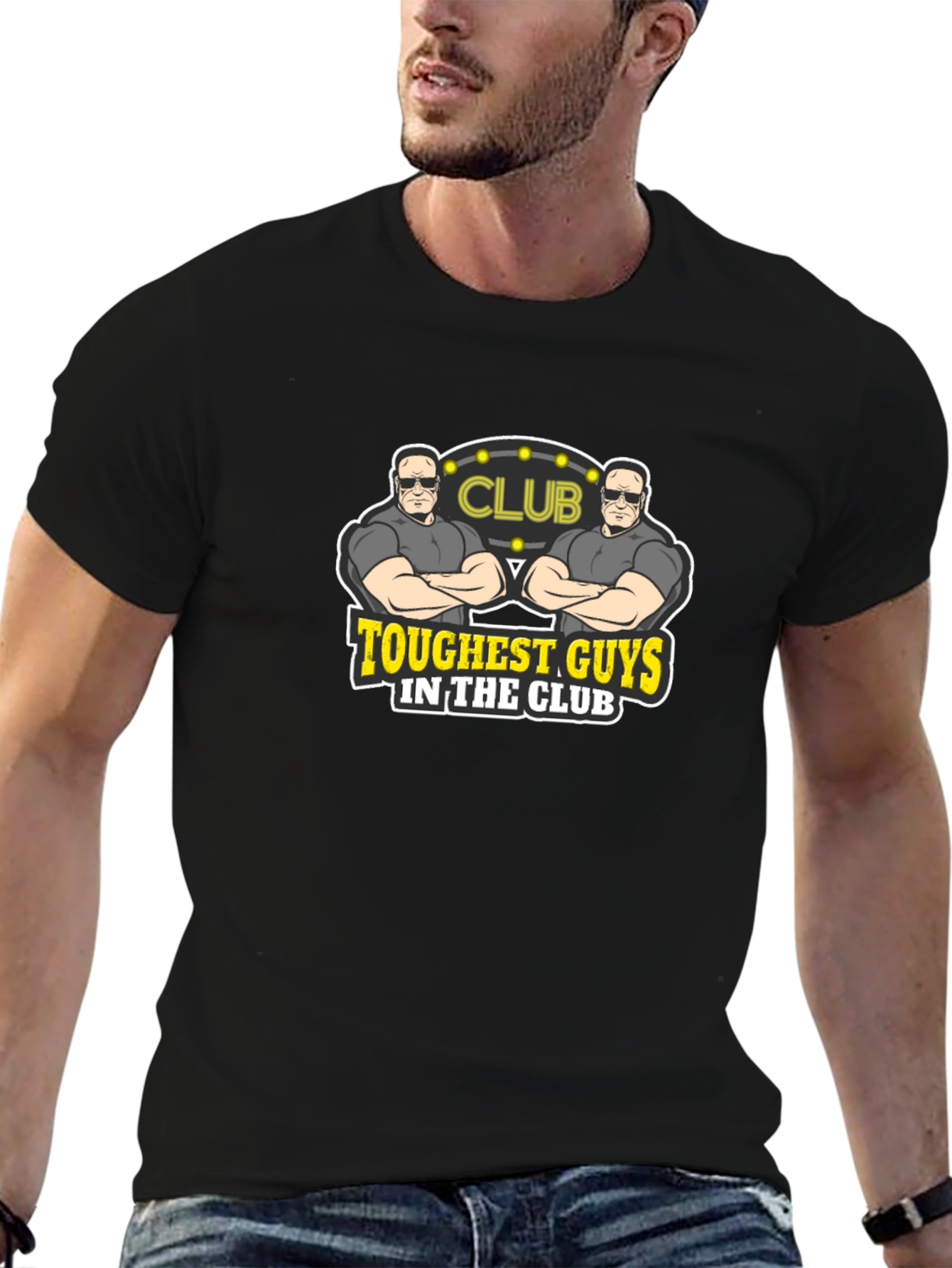 Toughest Guys Club Graphic T-Shirt - Black