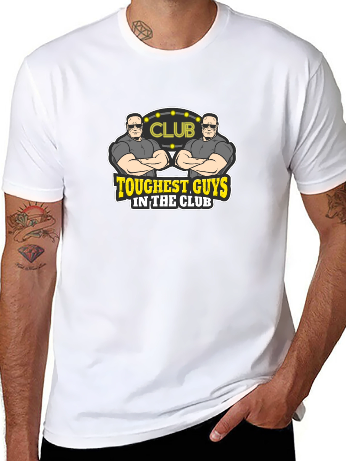 Toughest Guys Club Graphic T-Shirt - Black