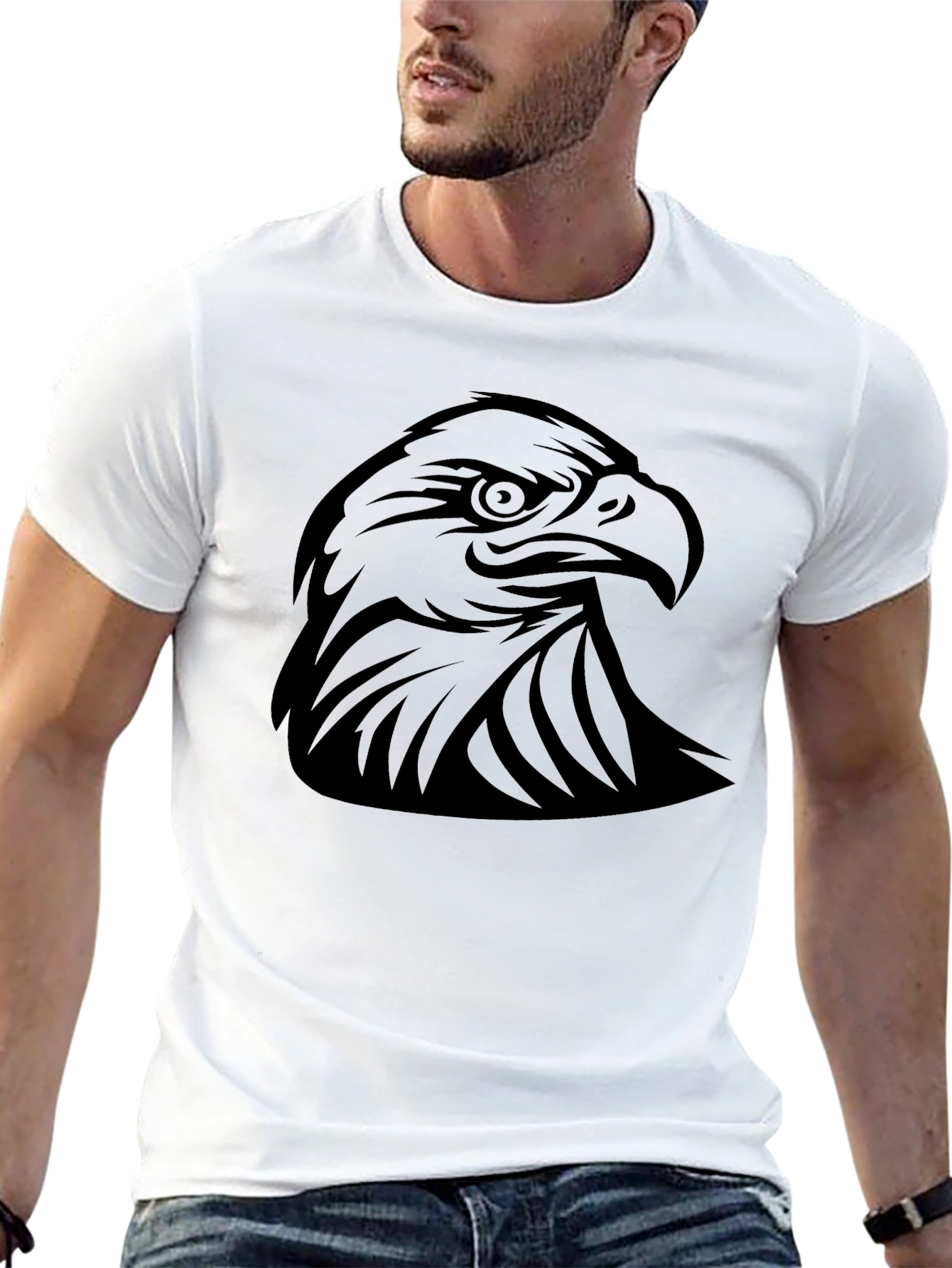 Black Eagle Graphic Tee - Stylish & Bold