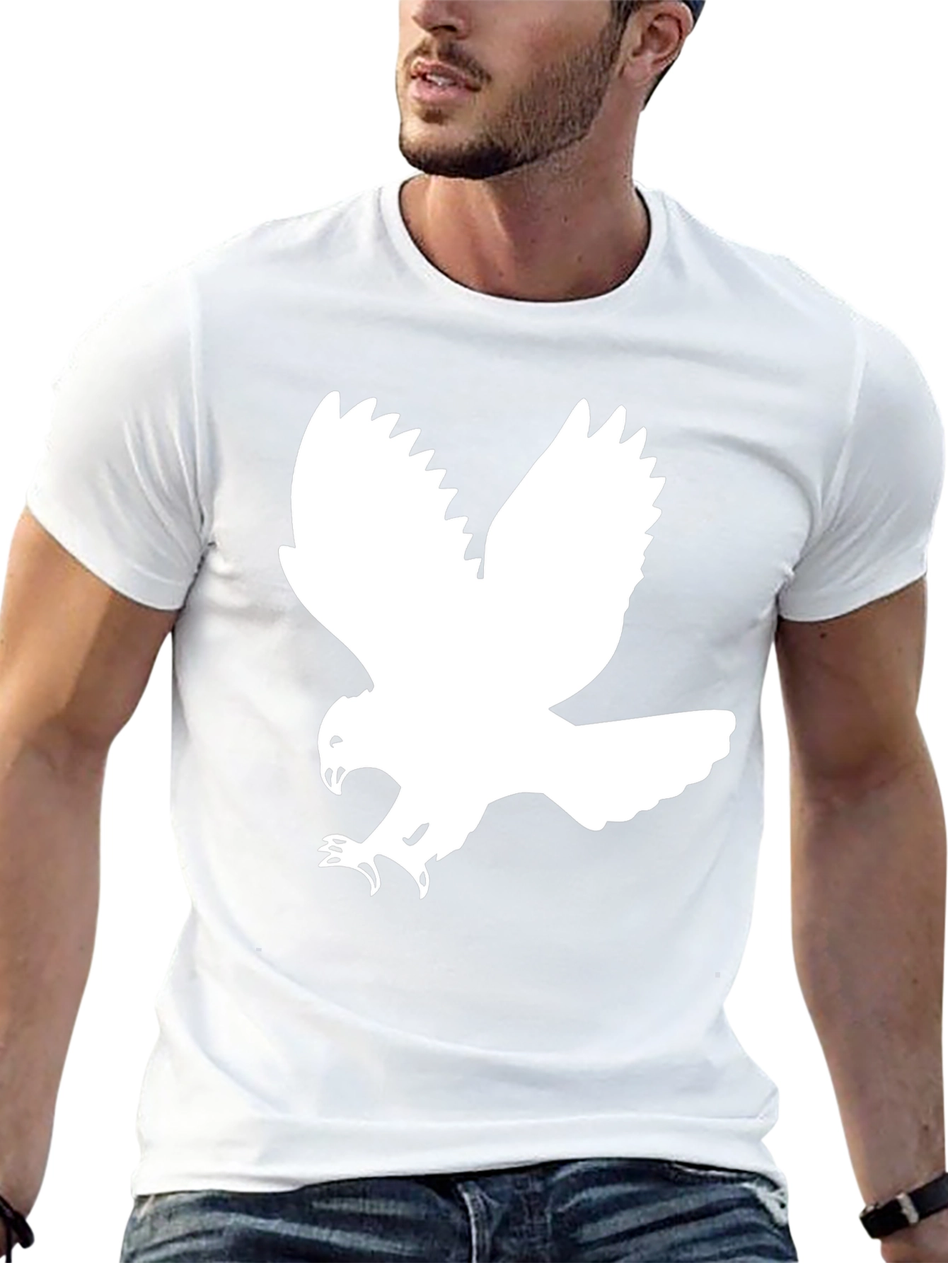 Black Eagle Graphic Tee - Mens Fashion