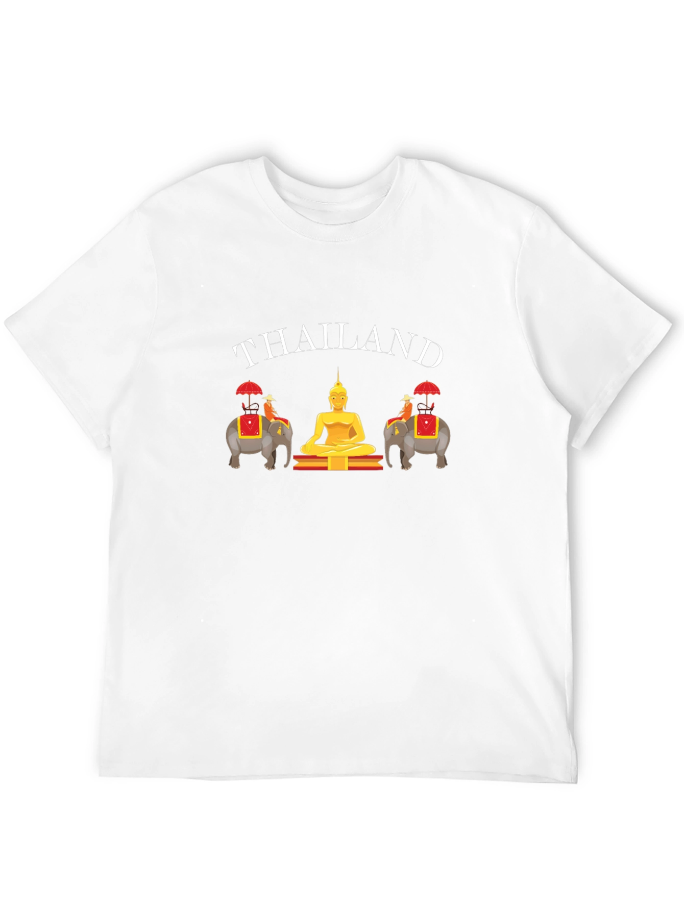 Thailand T-Shirt: Buddha & Elephants Graphic Tee
