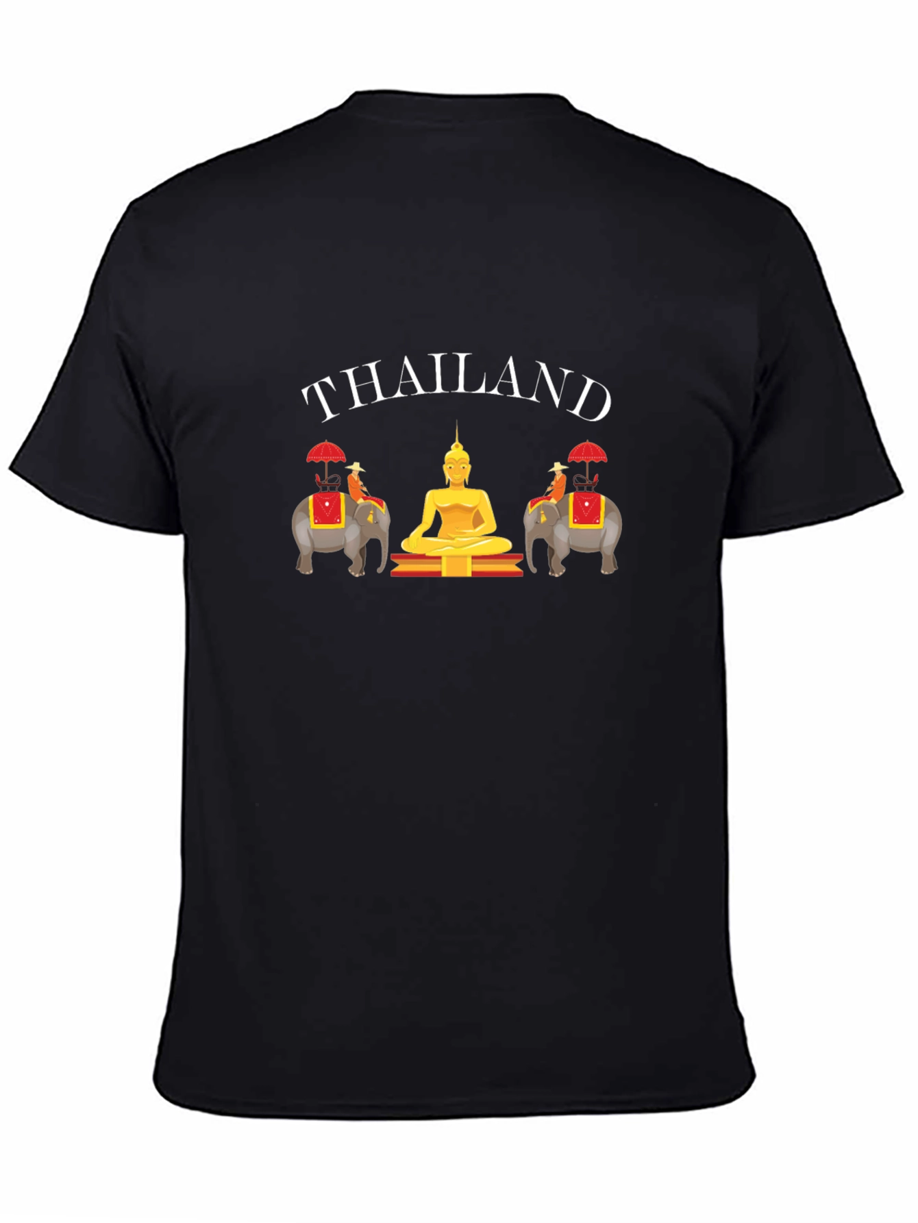 Thailand T-Shirt: Buddha & Elephants Graphic Tee