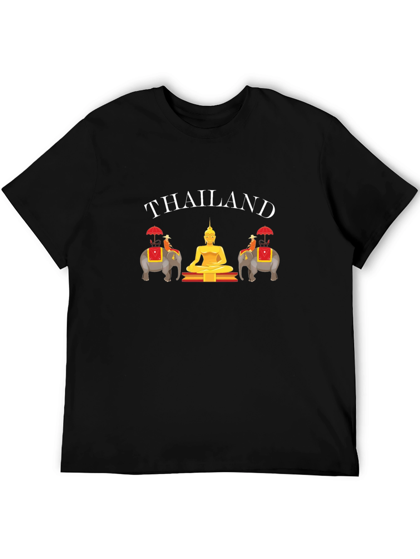 Thailand T-Shirt: Buddha & Elephants Graphic Tee