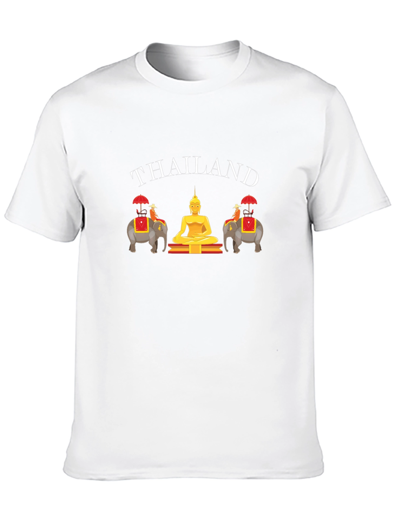 Thailand T-Shirt: Buddha & Elephants Graphic Tee