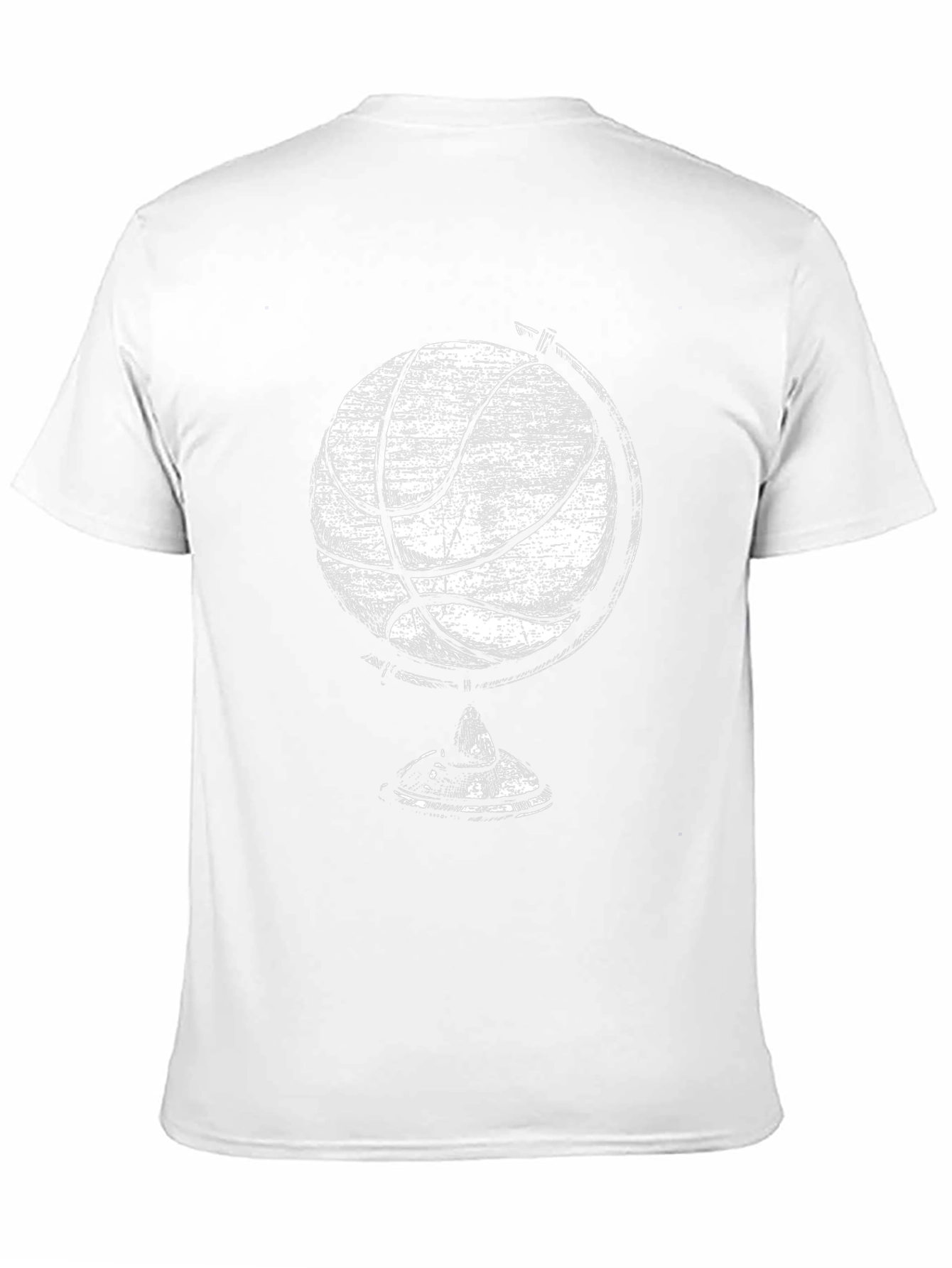 Basketball Globe Graphic Tee - Cool Design