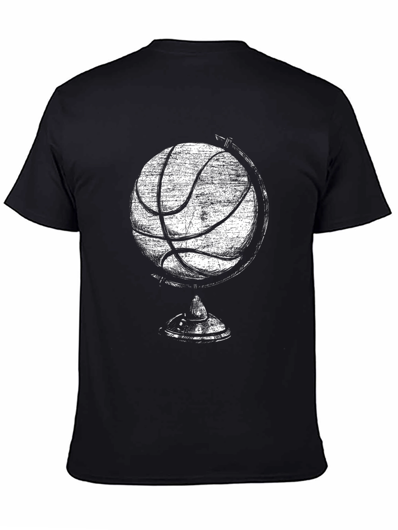 Basketball Globe Graphic Tee - Cool Design