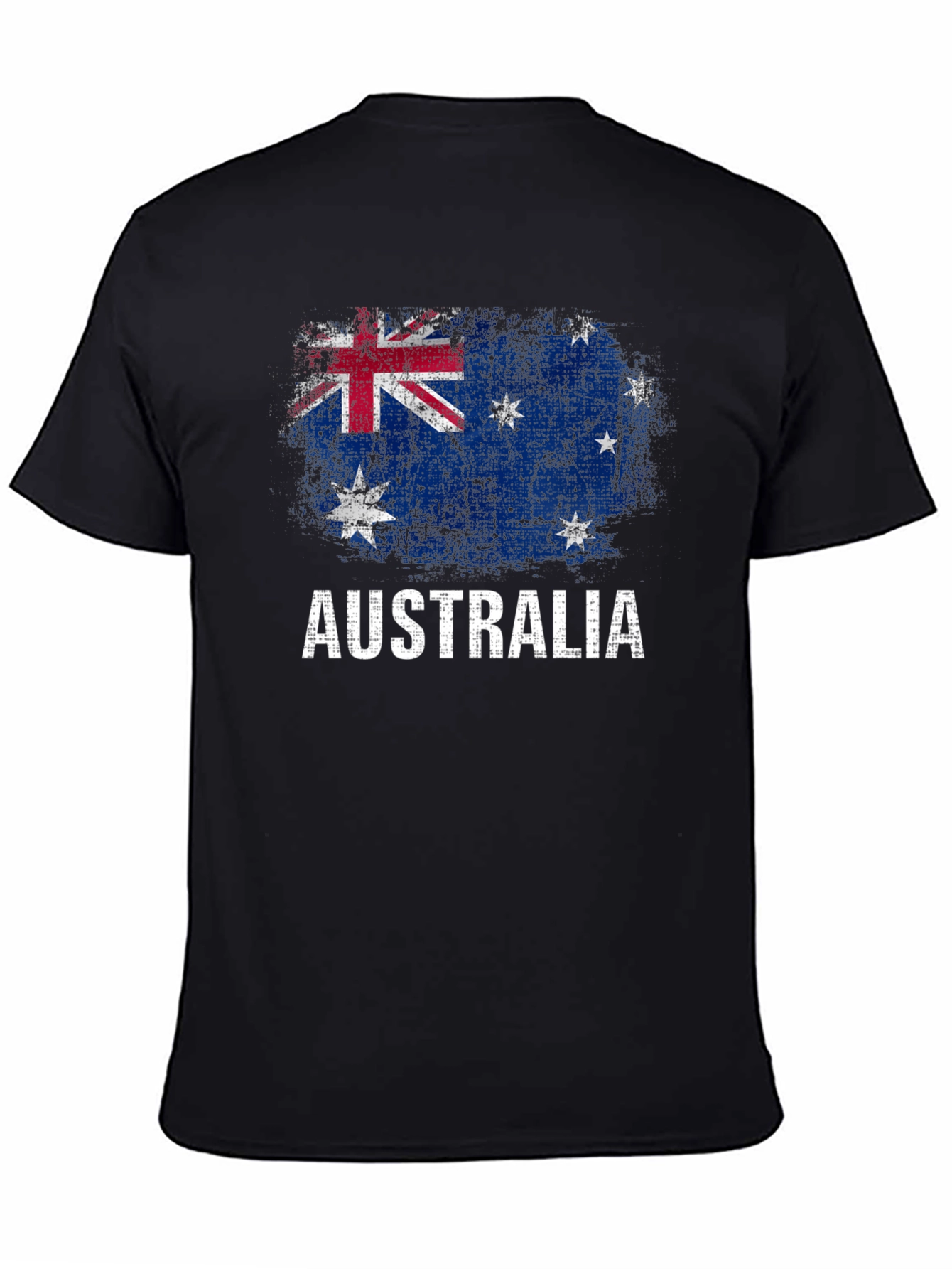 Australia Flag Graphic T-Shirt Distressed Print