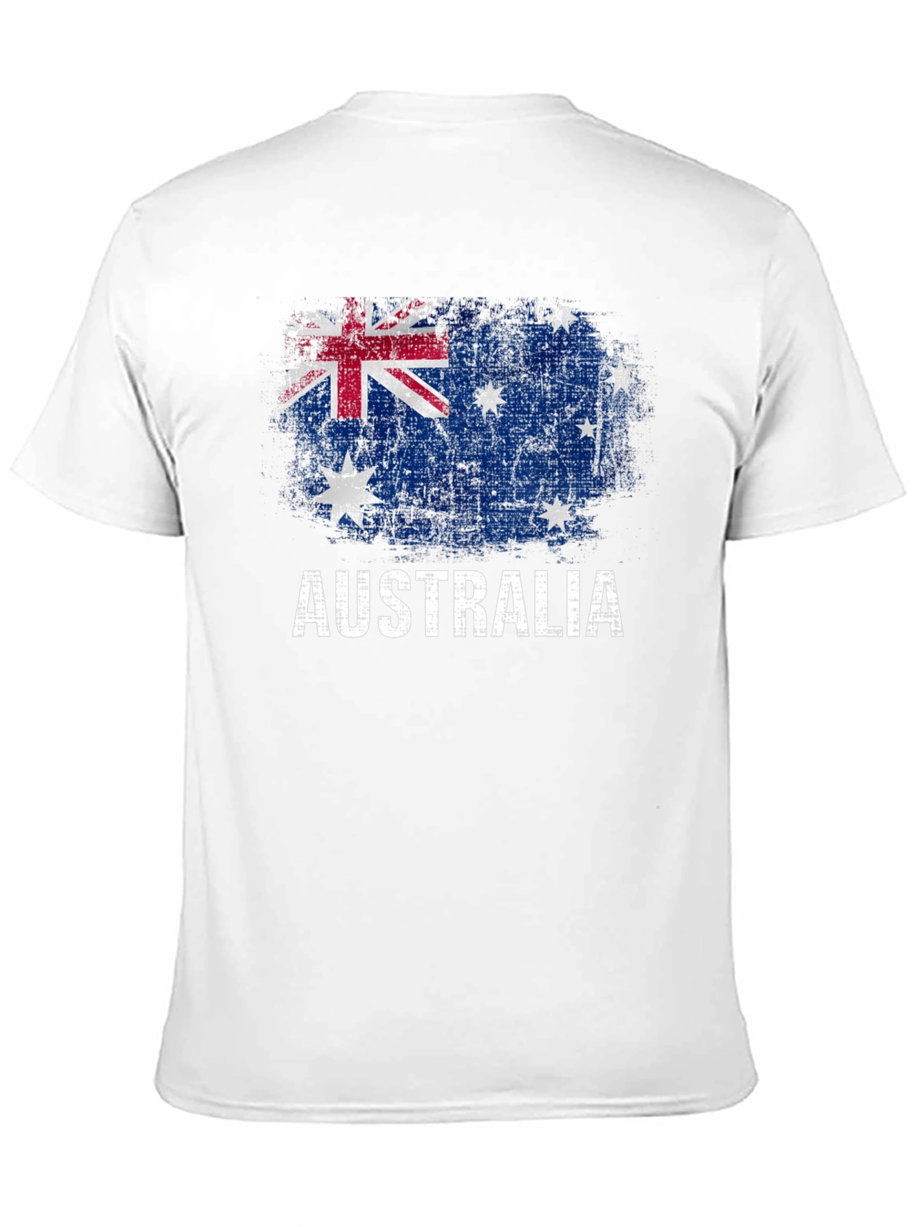 Australia Flag Graphic T-Shirt Distressed Print