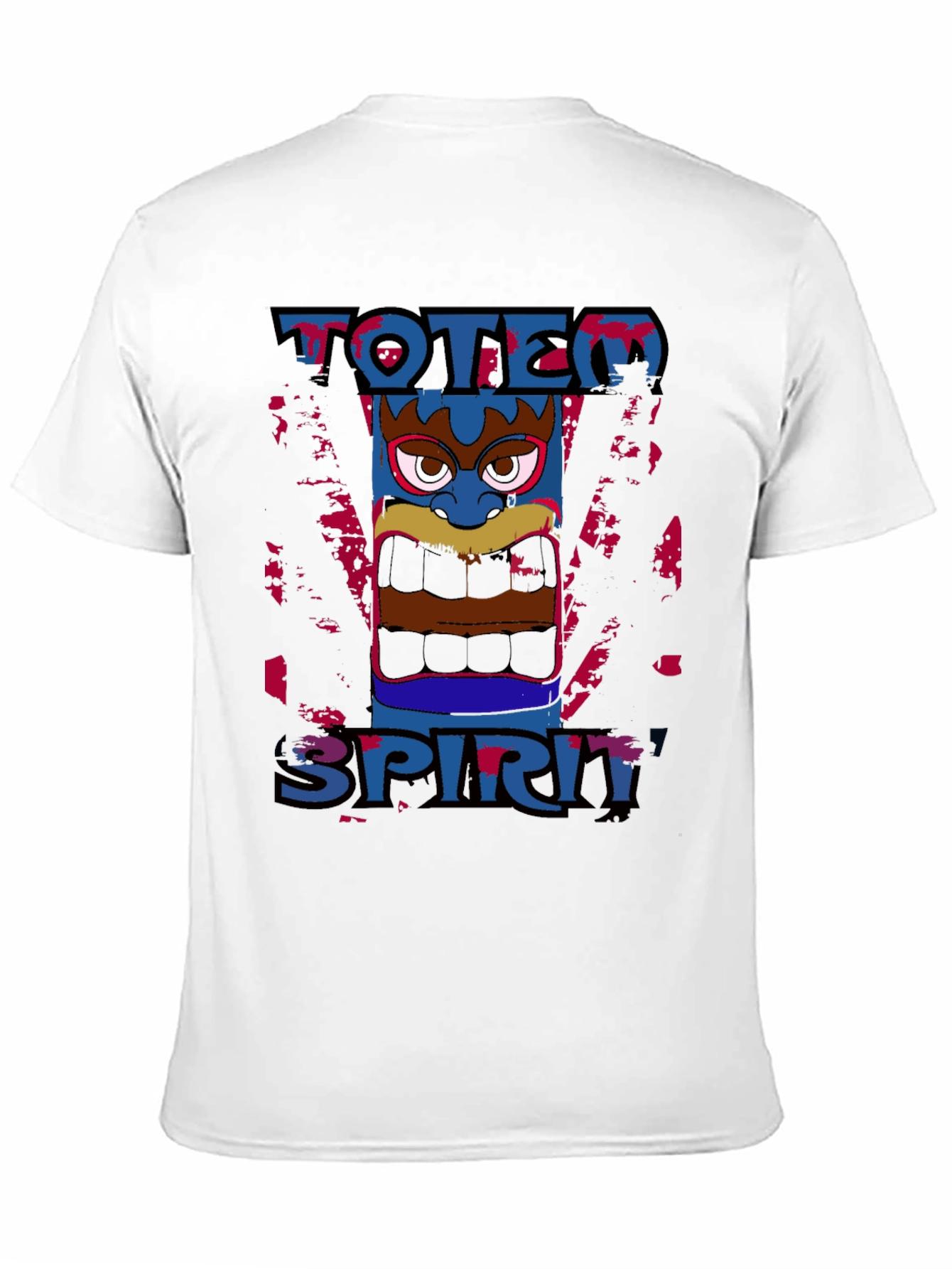 Totem Spirit Graphic Tee - Black Cotton T-Shirt