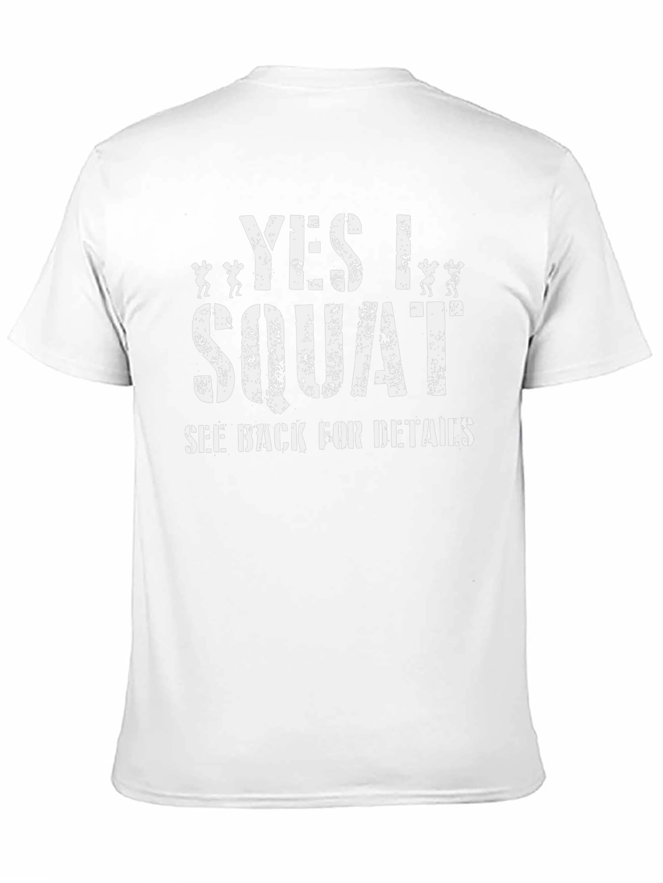 Yes I Squat Black T-Shirt - Gym Fitness Apparel