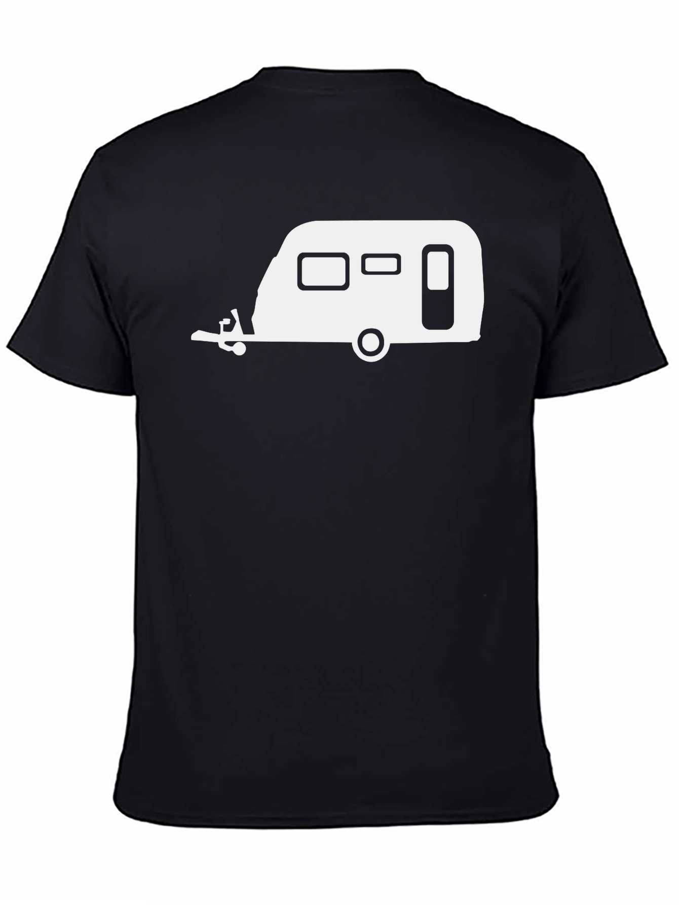 Camping Trailer Graphic Tee - Black