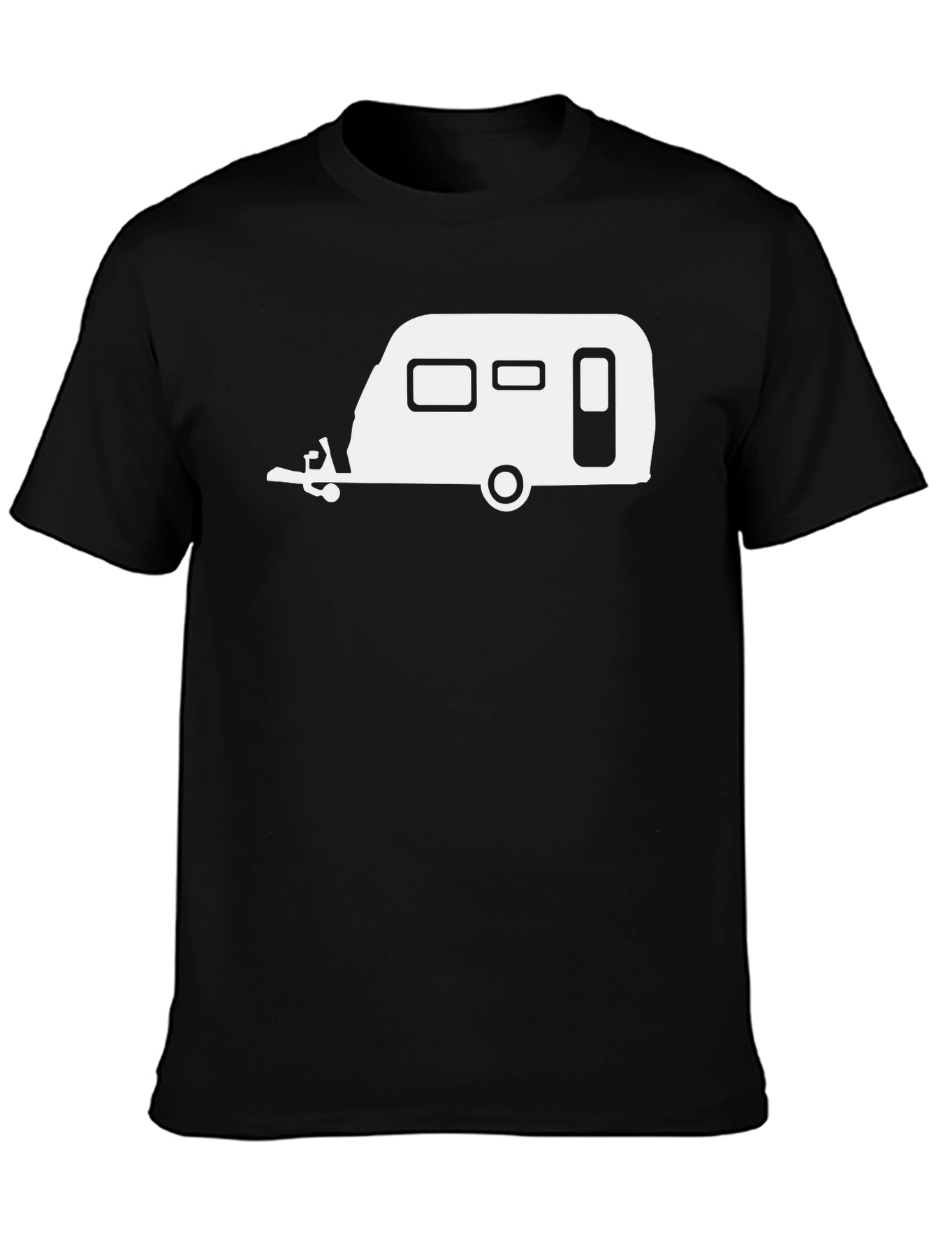 Camping Trailer Graphic Tee - Black