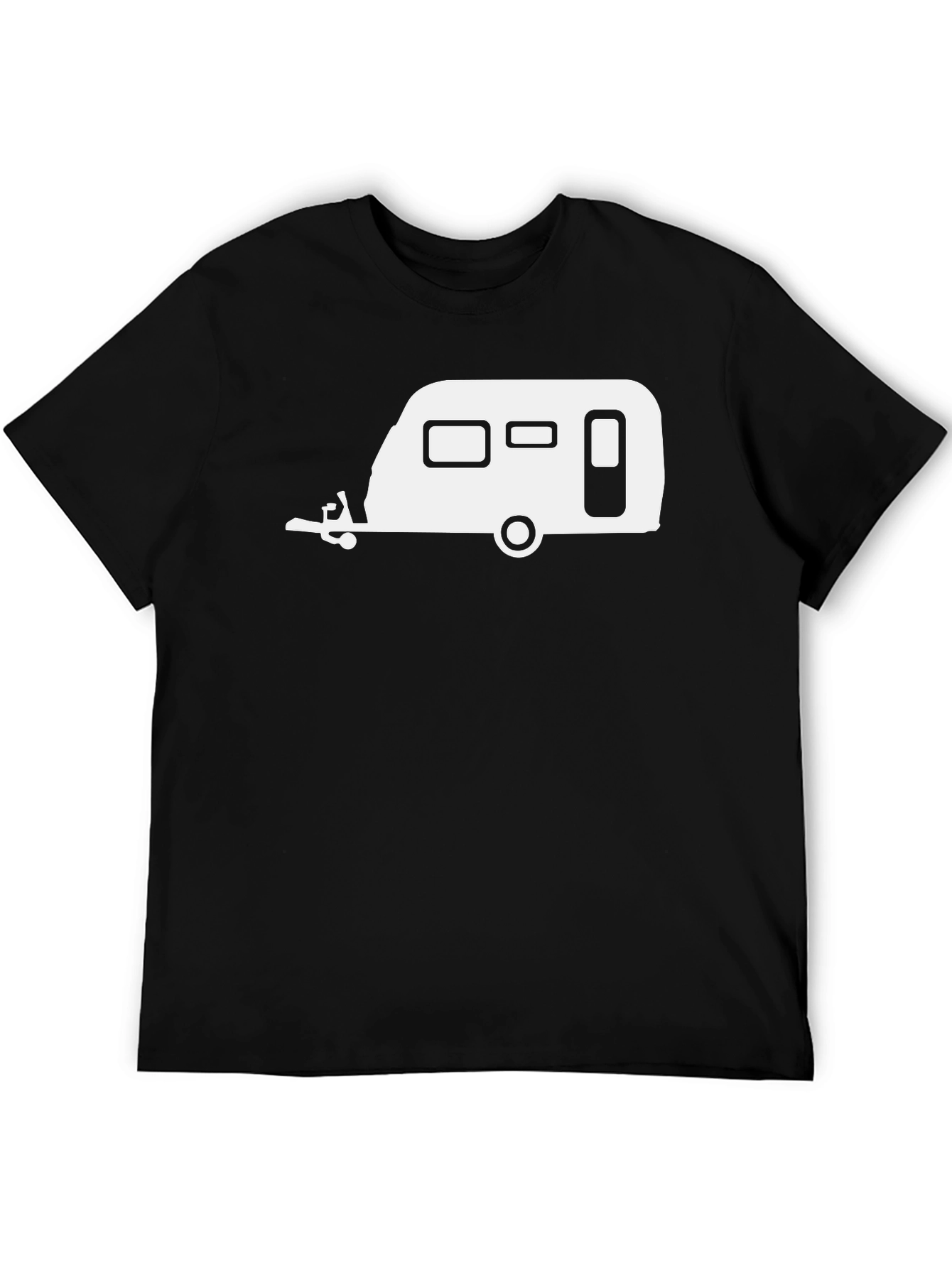 Camping Trailer Graphic Tee - Black