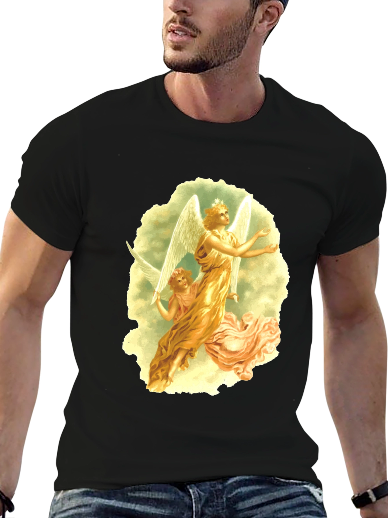 Angelic Graphic Tee - Black T-Shirt