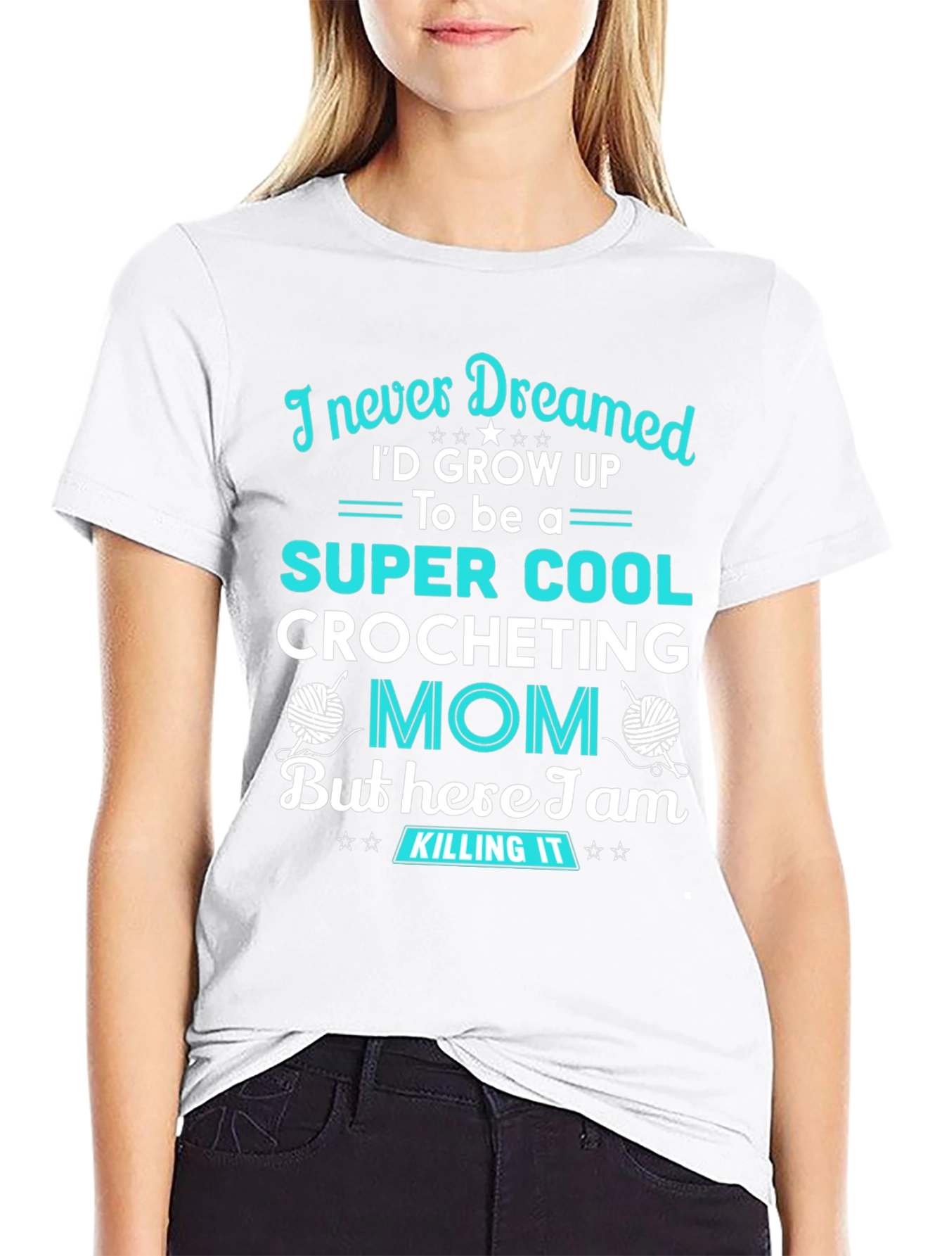 Super Cool Crocheting Mom Graphic Tee