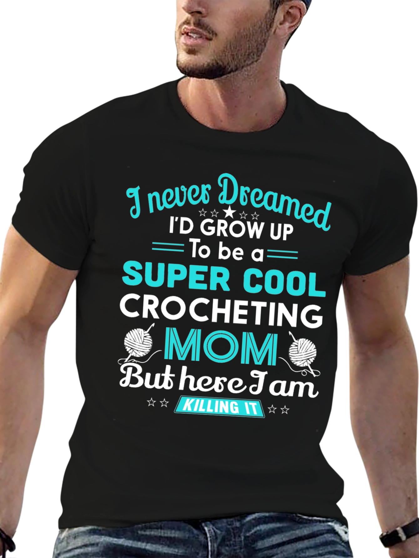 Super Cool Crocheting Mom Graphic Tee