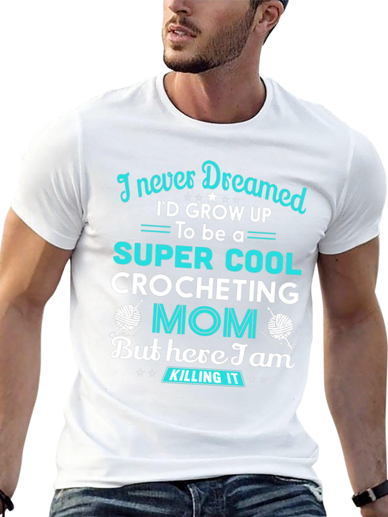 Super Cool Crocheting Mom Graphic Tee
