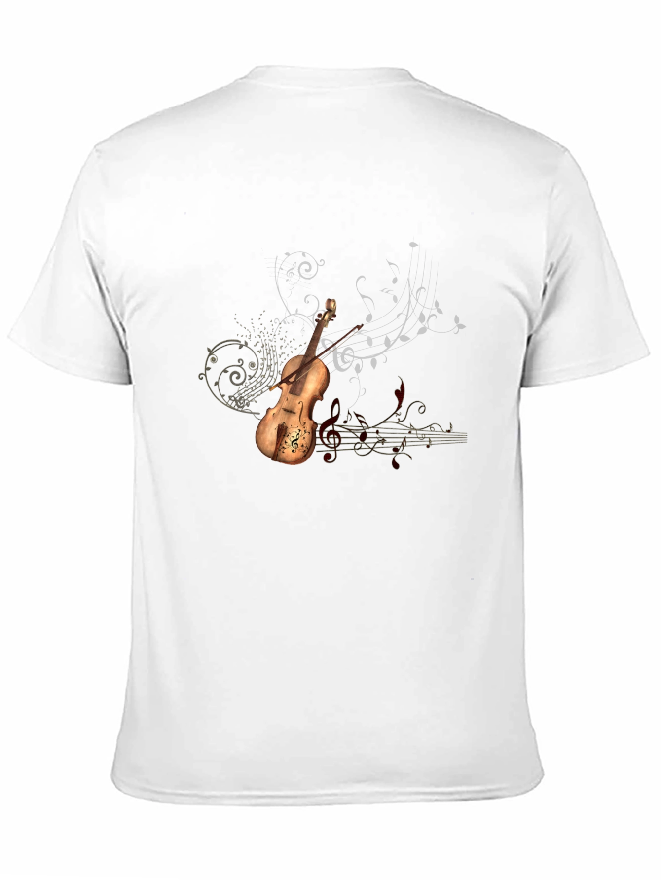 Violin Music Graphic Tee - Black