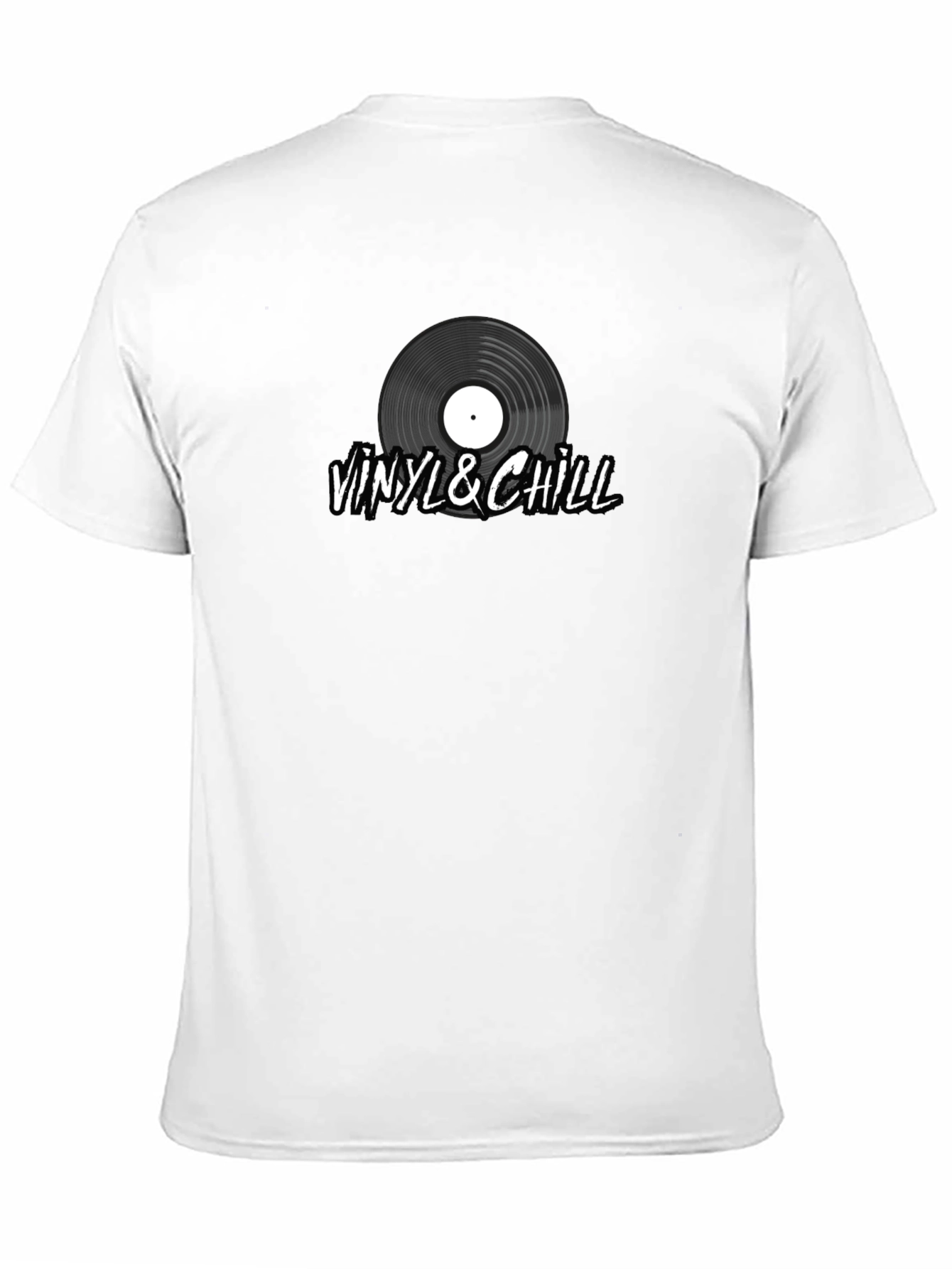 Vinyl & Chill Graphic Tee - Music Lover T-Shirt