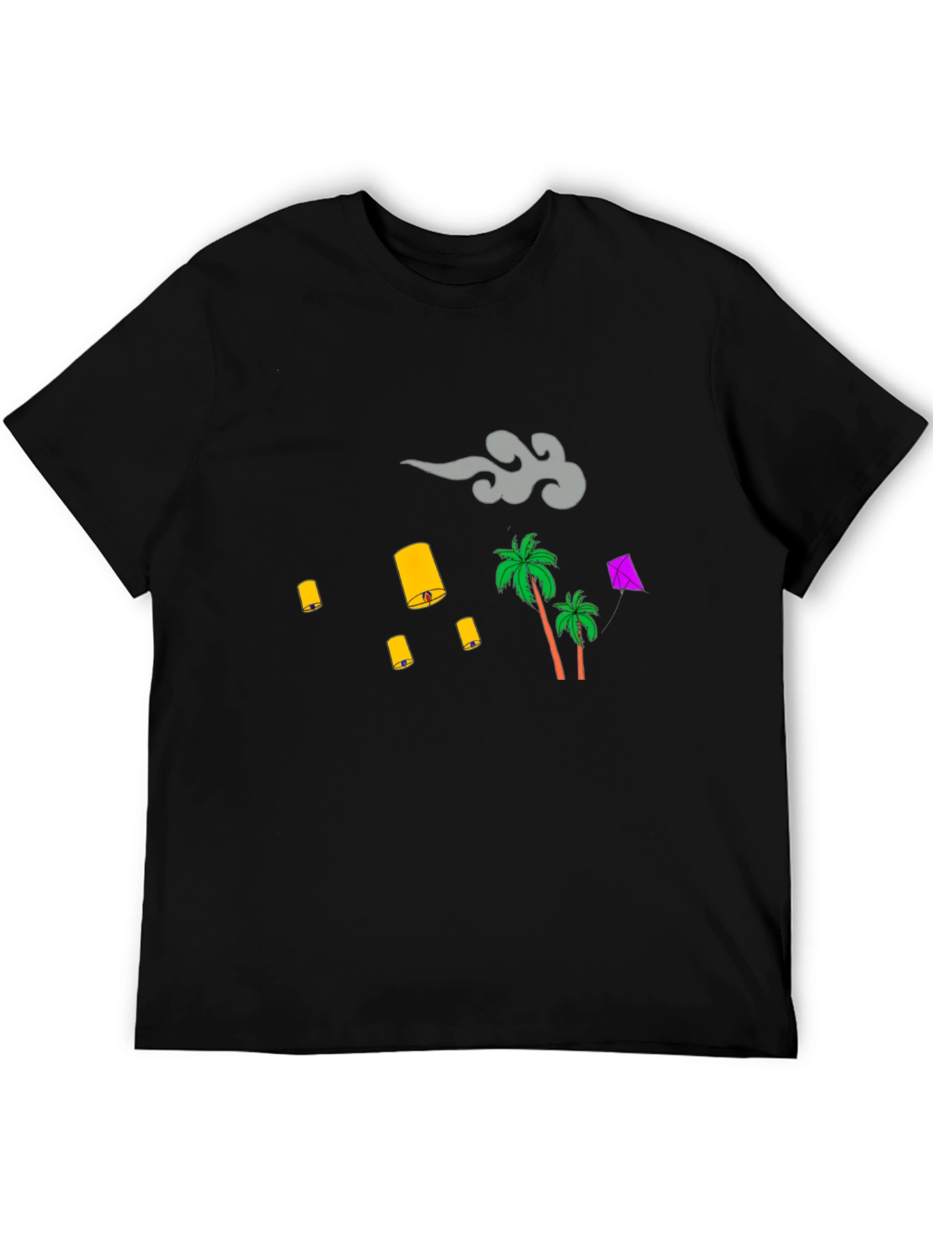 Tropical Lanterns Graphic T-Shirt