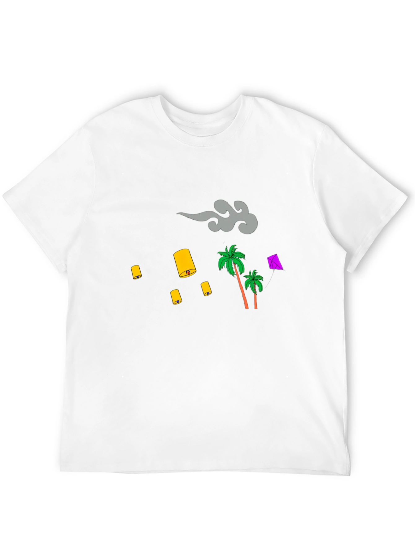 Tropical Lanterns Graphic T-Shirt