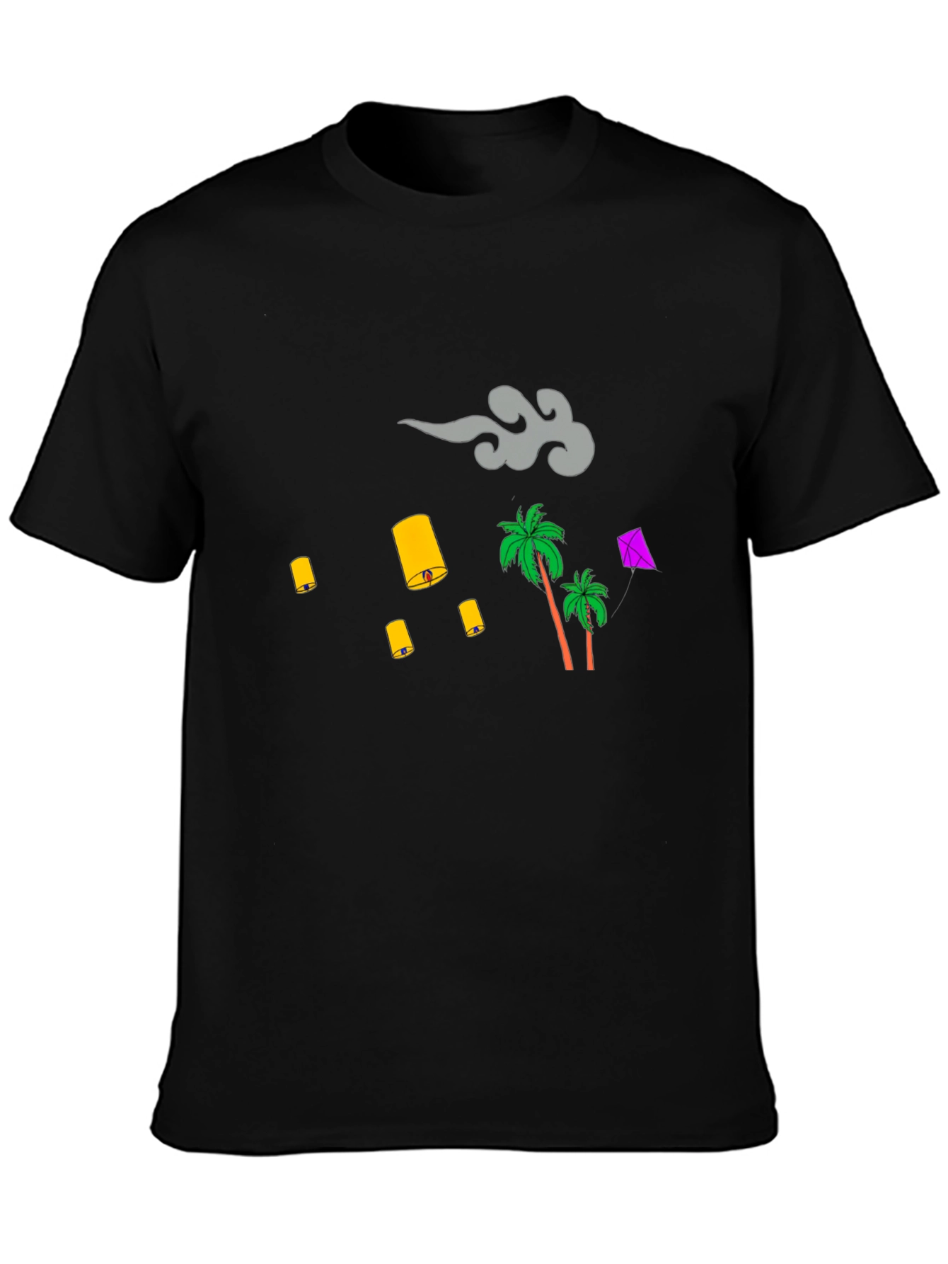 Tropical Lanterns Graphic T-Shirt