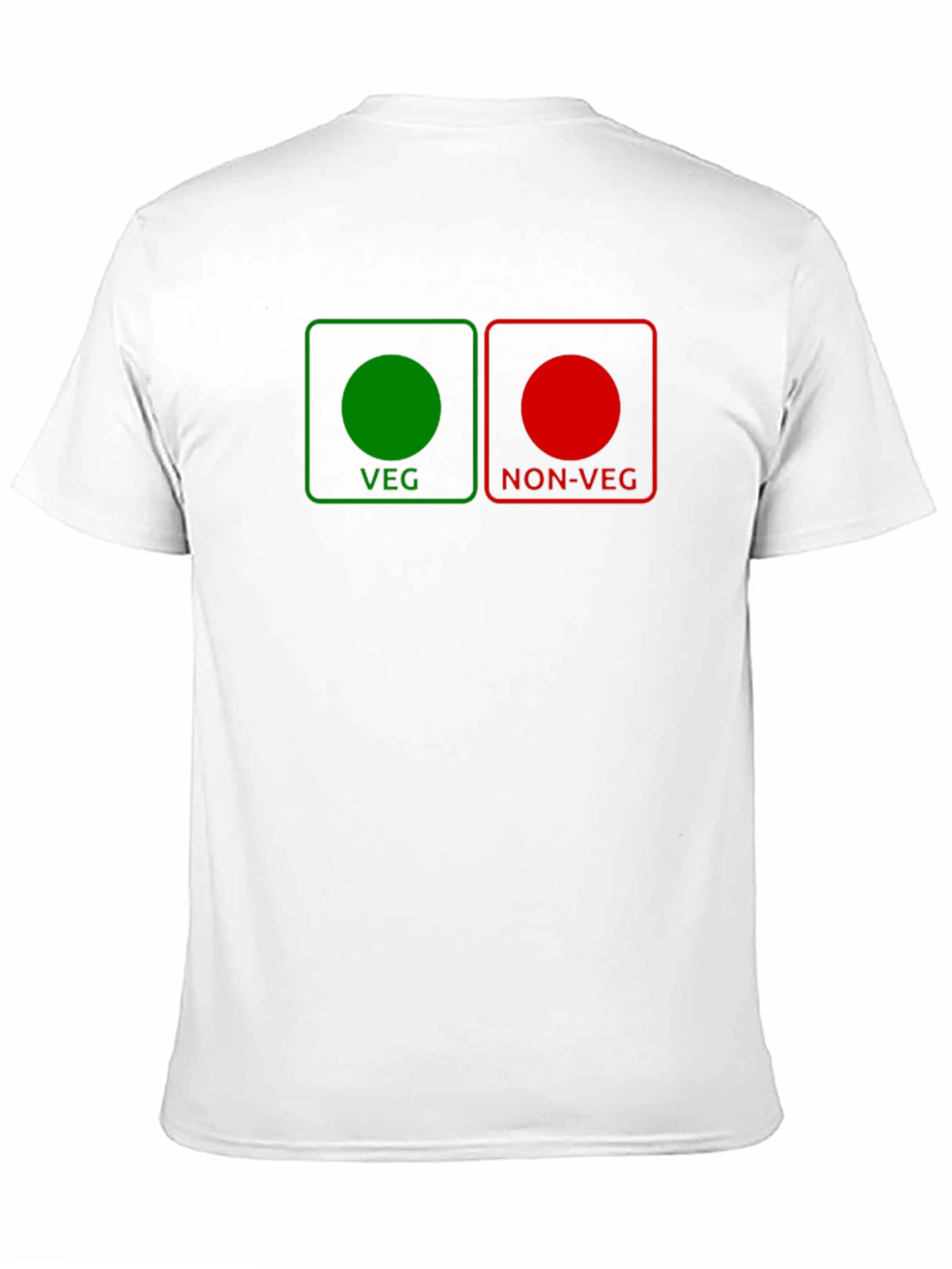 Veg/Non-Veg Graphic Tee - Novelty Black T-Shirt